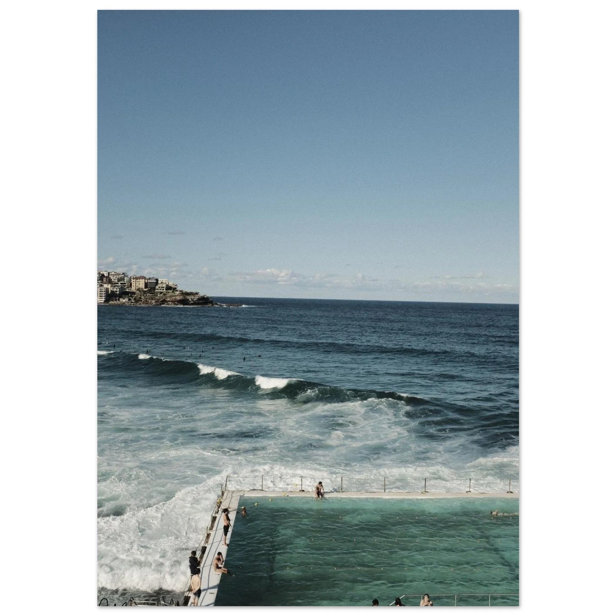 Bondi Beach Bondi Icebergs Print | Sydney Australia Travel Poster