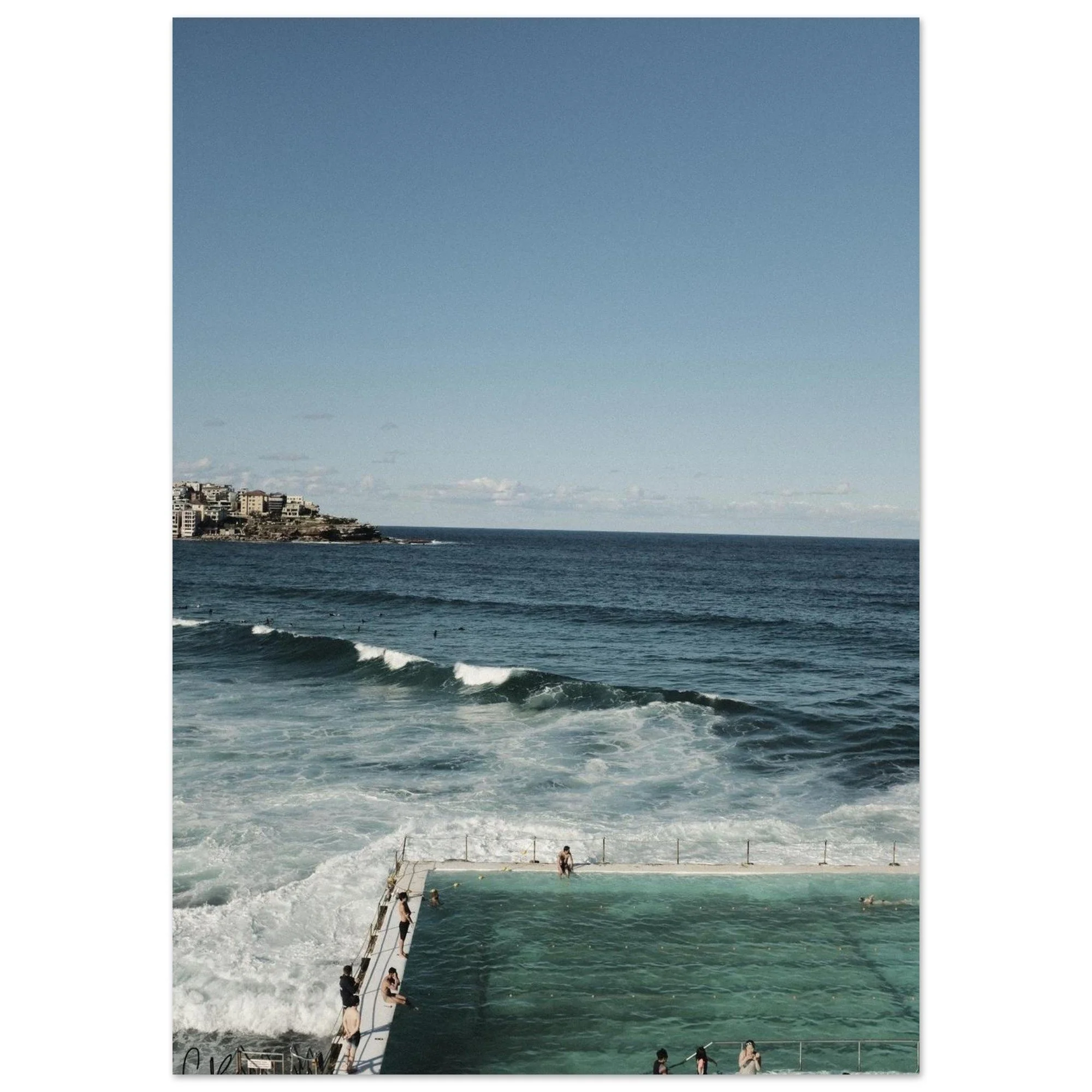 Bondi Beach Bondi Icebergs Print | Sydney Australia Travel Poster