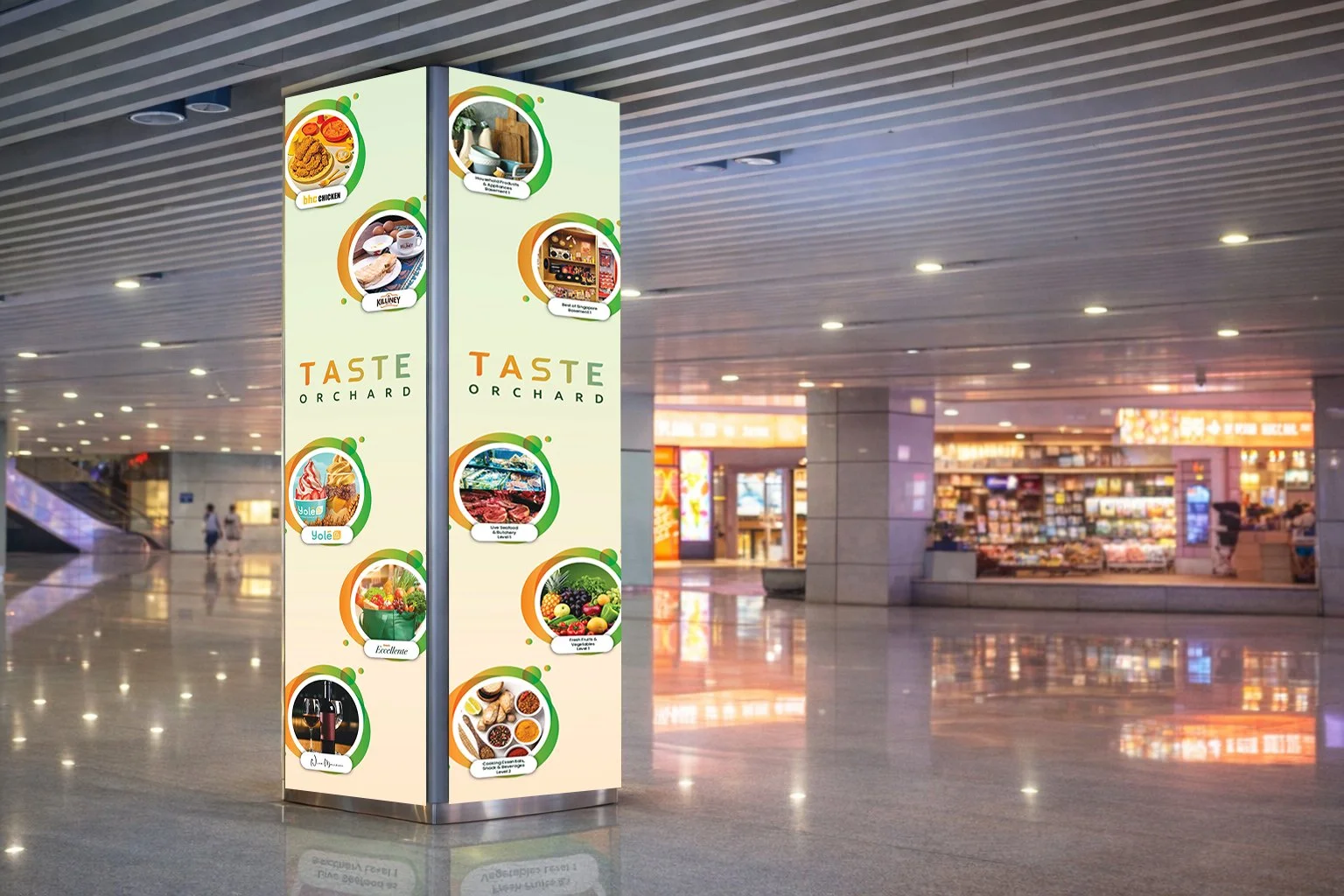 Taste Orchard — Entrance Pillar Wrap