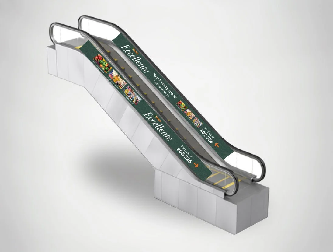 Eccellente by HAO Mart — Escalator Ad (Marina Square)