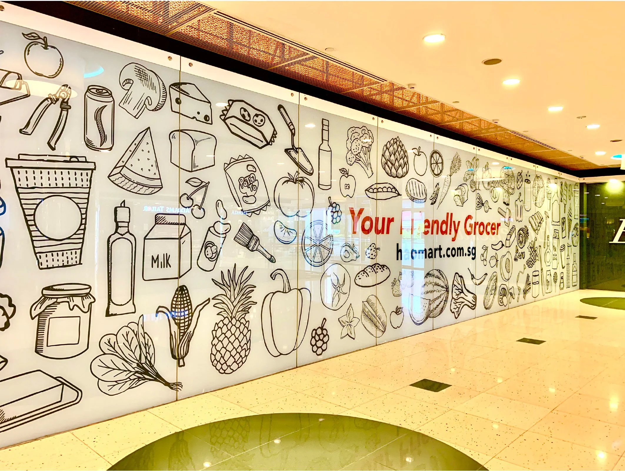 Eccellente by HAO Mart — Glass Sticker Branding (Marina Square)