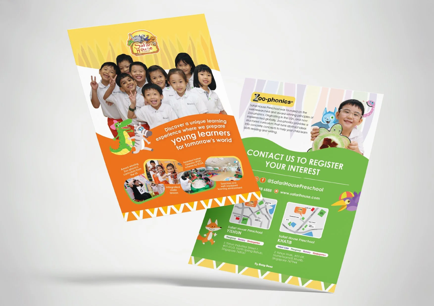 Safari House Preschool — Admail Flyer