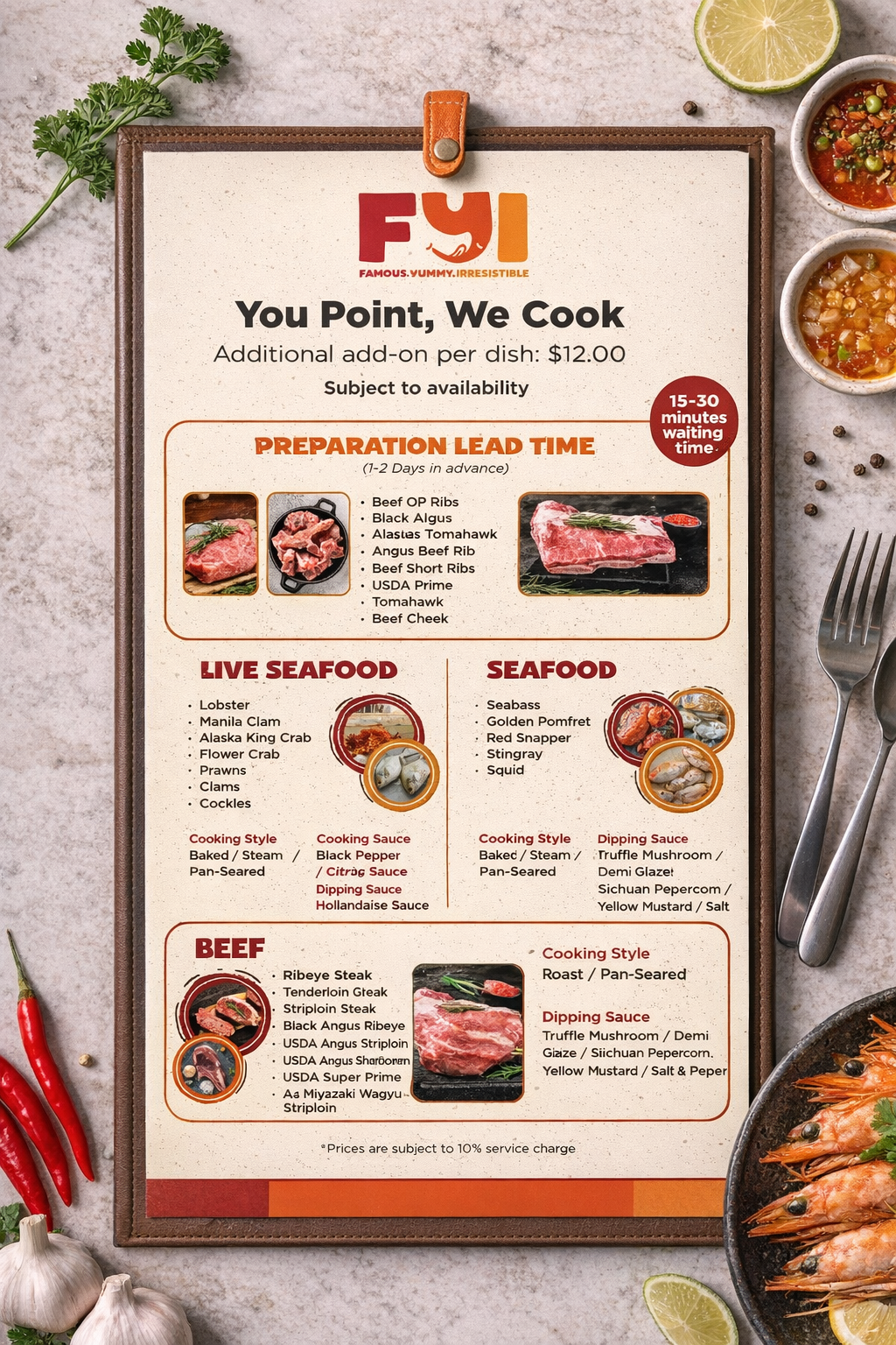 FYI — Customised Creation Menu