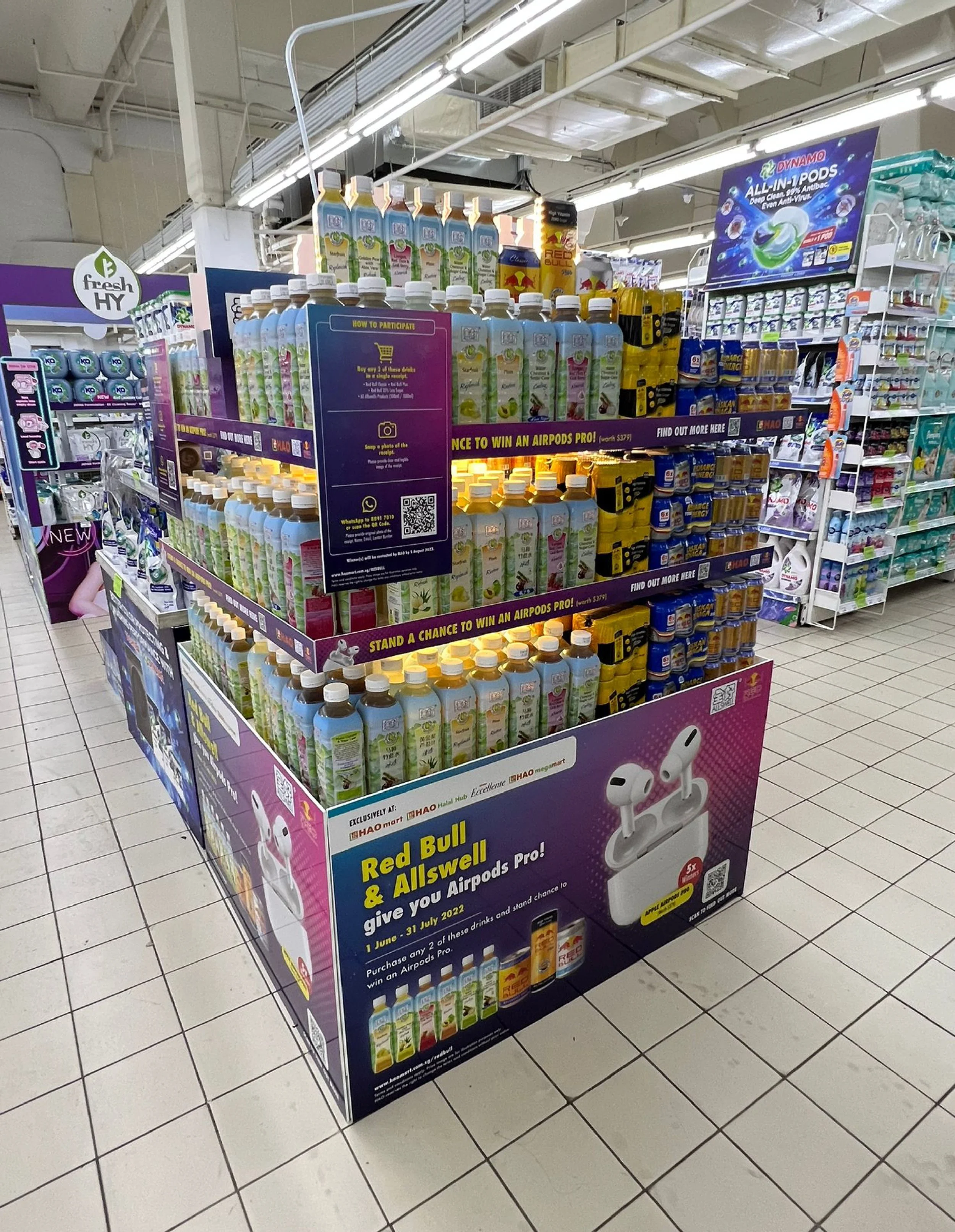 HAO x Red Bull & Allswell Shopper Activation Campaign