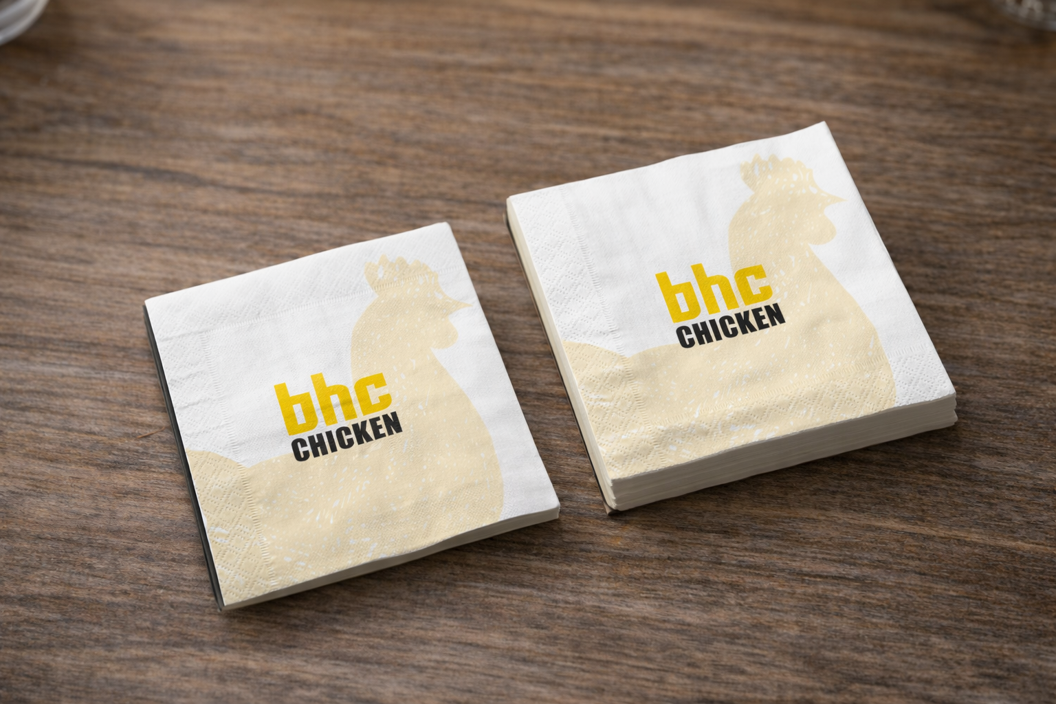 Branded Napkin Design — BHC Chicken Singapore