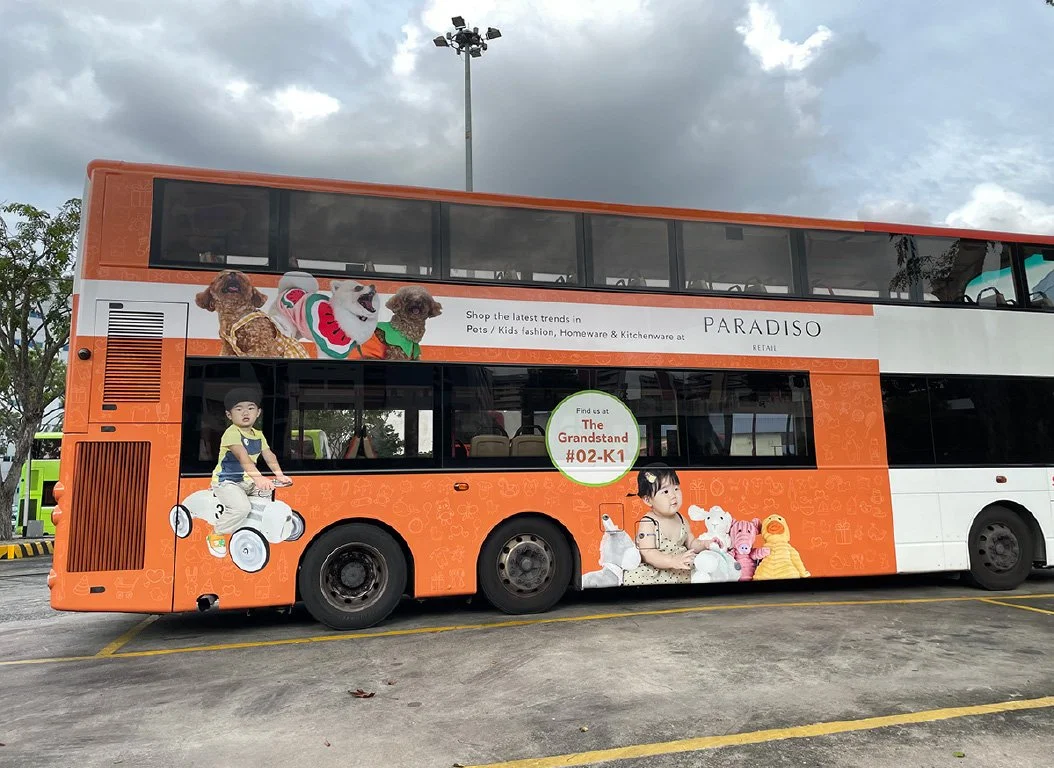 Bus Advertising for HAO Megamart & Paradiso by HAO