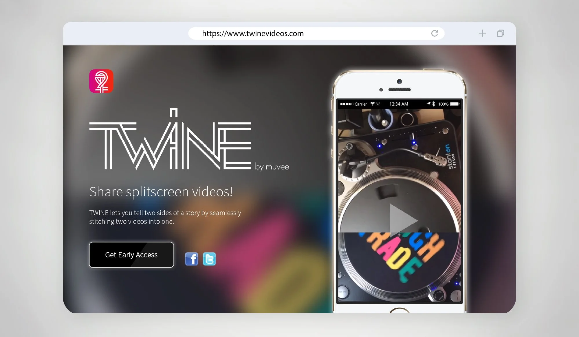 TWINE — Early Access Landing Page