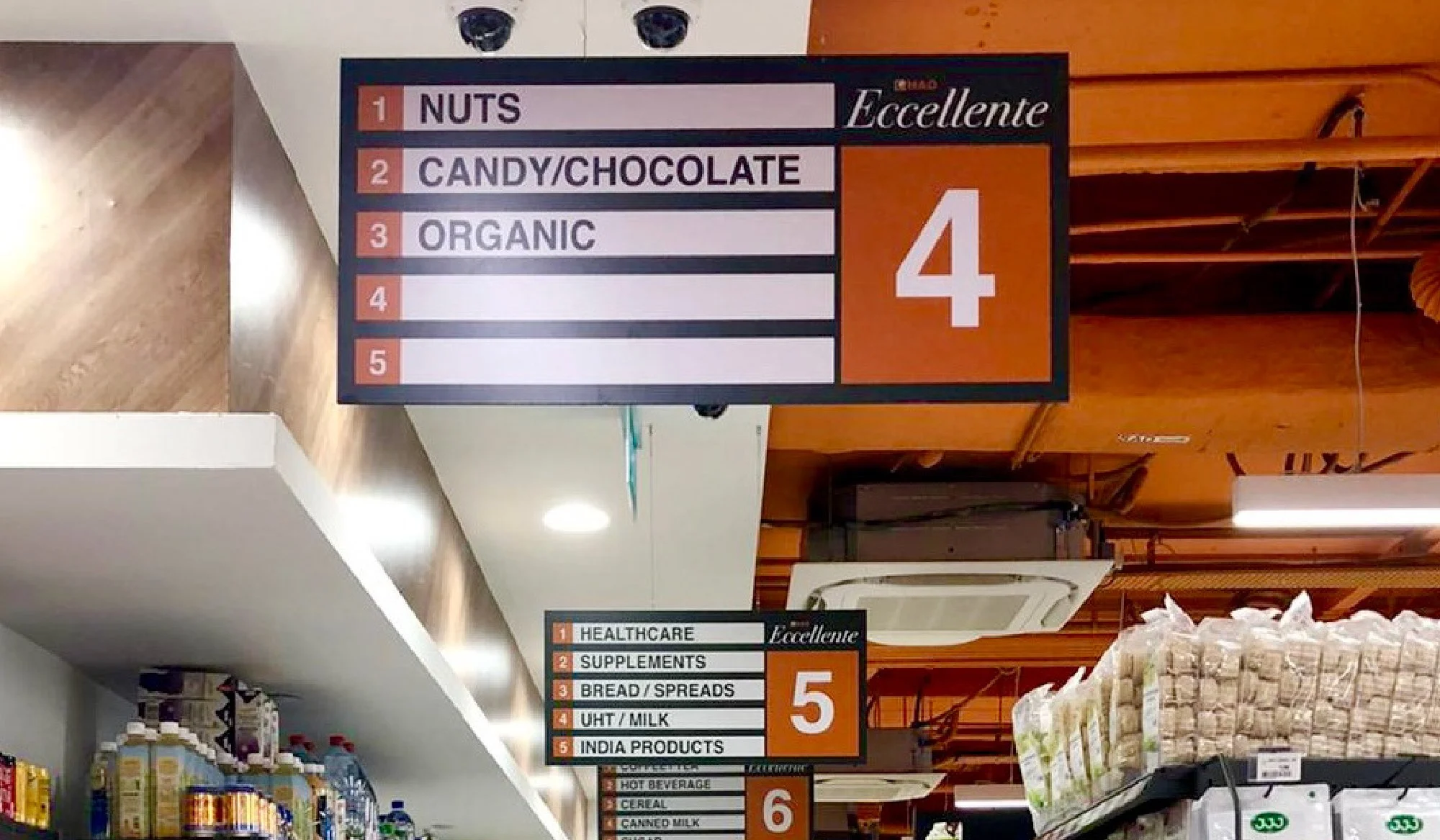 Eccellente by HAO mart — Aisle Signage System