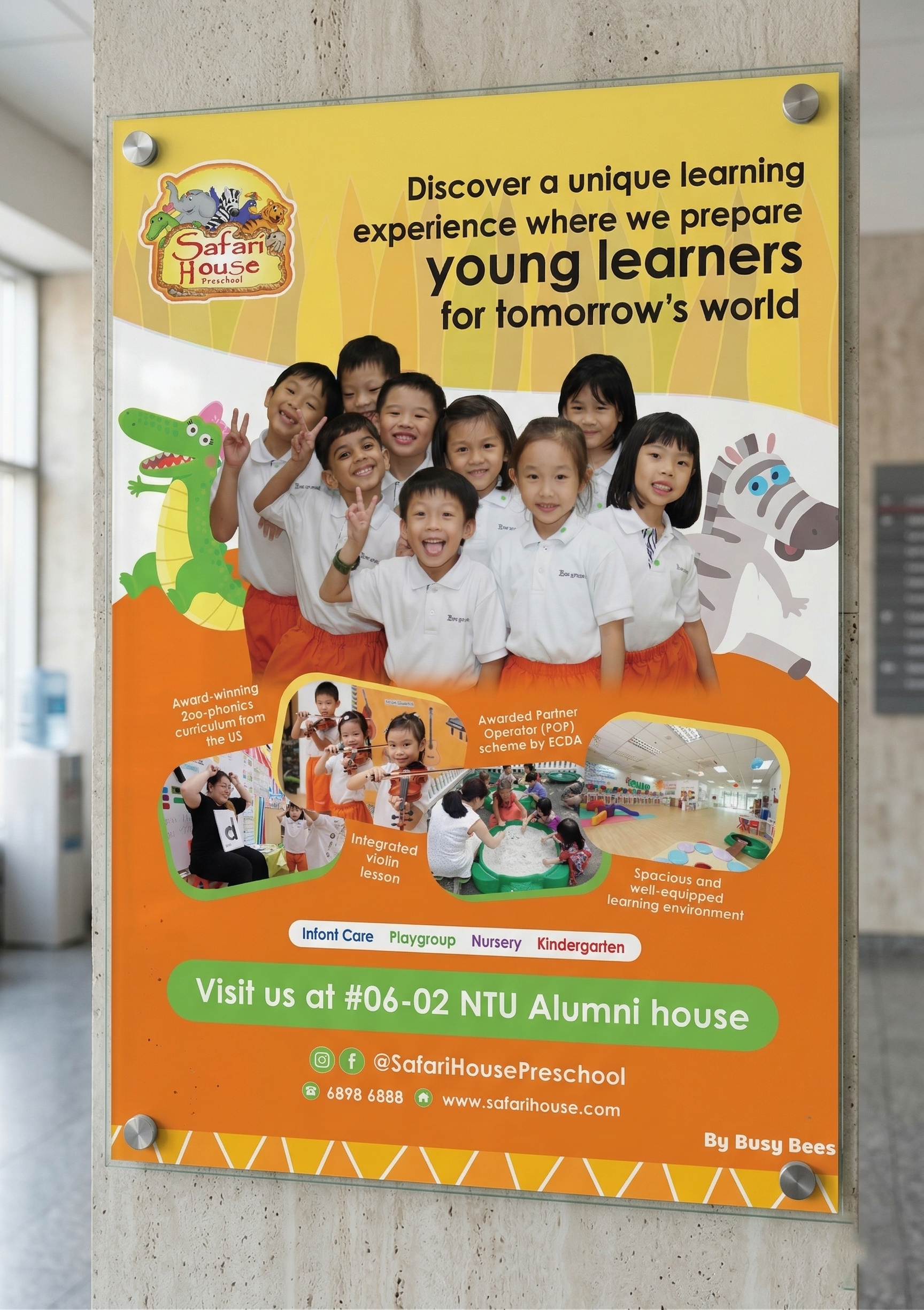 Safari House Preschool — NTU Alumni House Promotional Poster