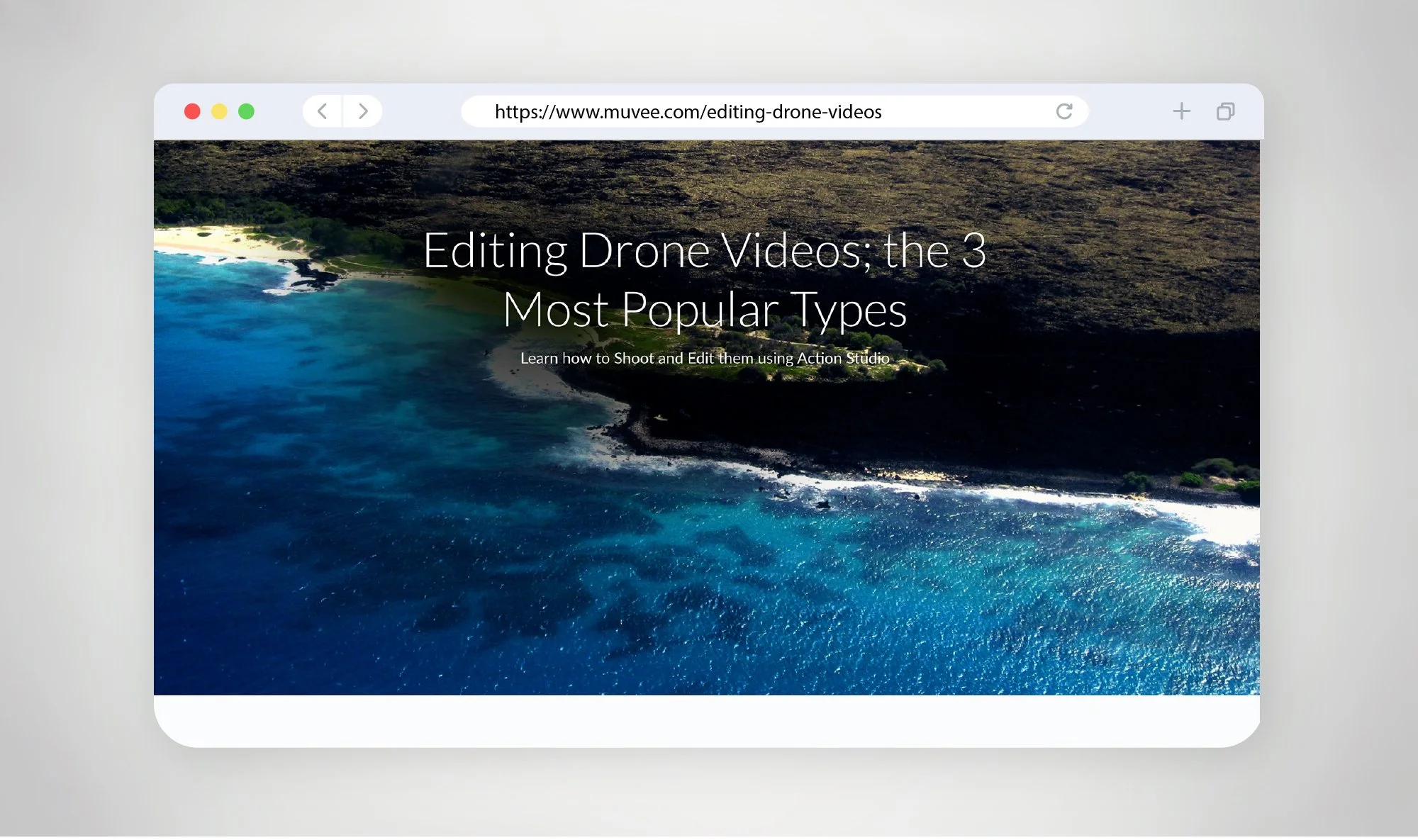 muvee Drone Video Landing Pages