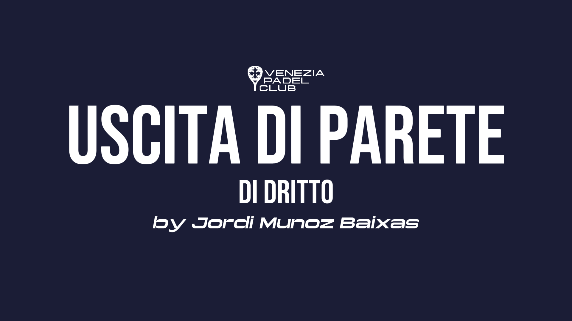 USCITA DI PARETE DRITTO