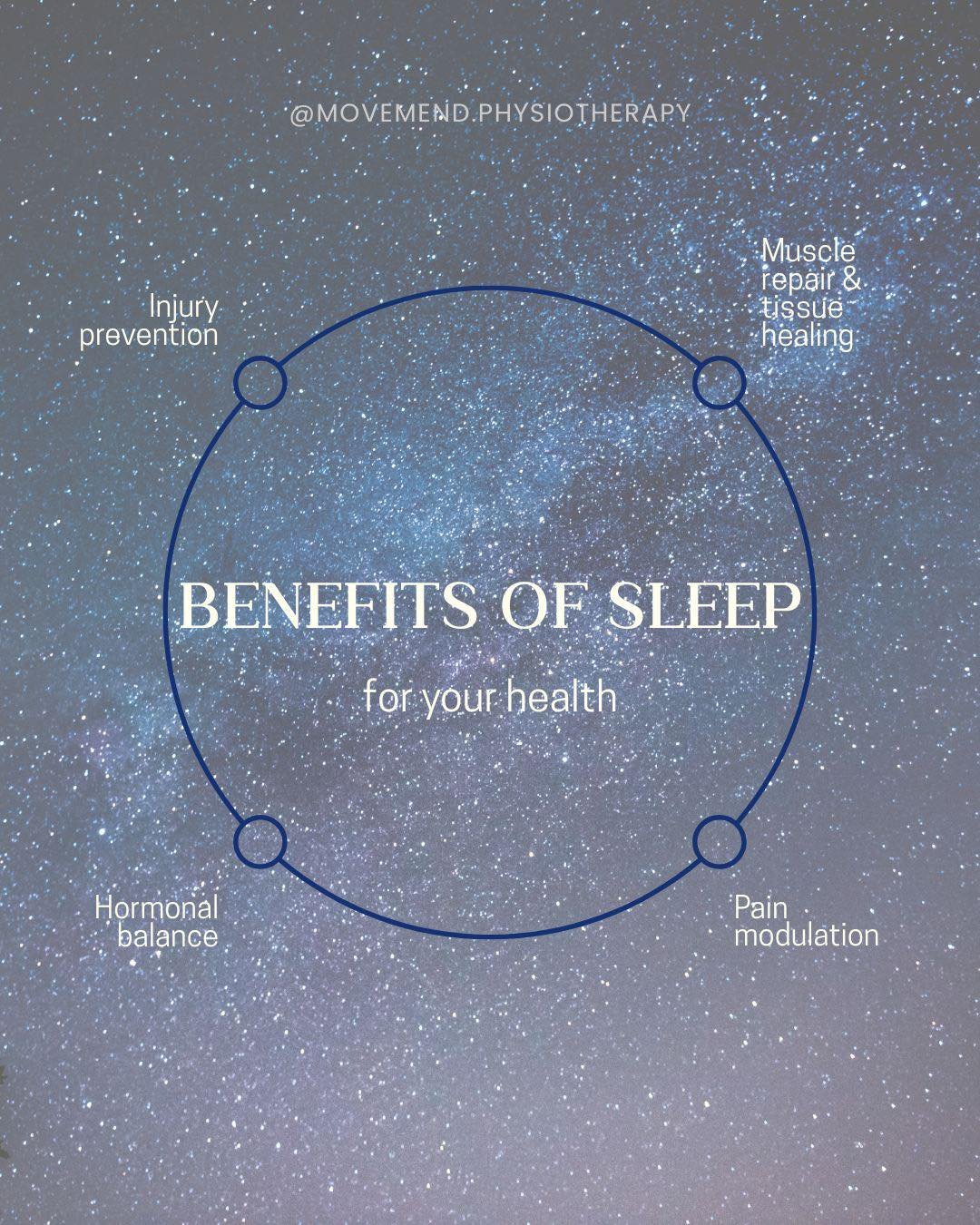 ✨ Why Sleep Is One of Your Greatest Recovery Tools ✨

When it comes to injury prevention, healing, and performance, quality sleep is just as important as your training program, hydration, and rehab exercises.

Here&rsquo;s why every hour matters:

💤