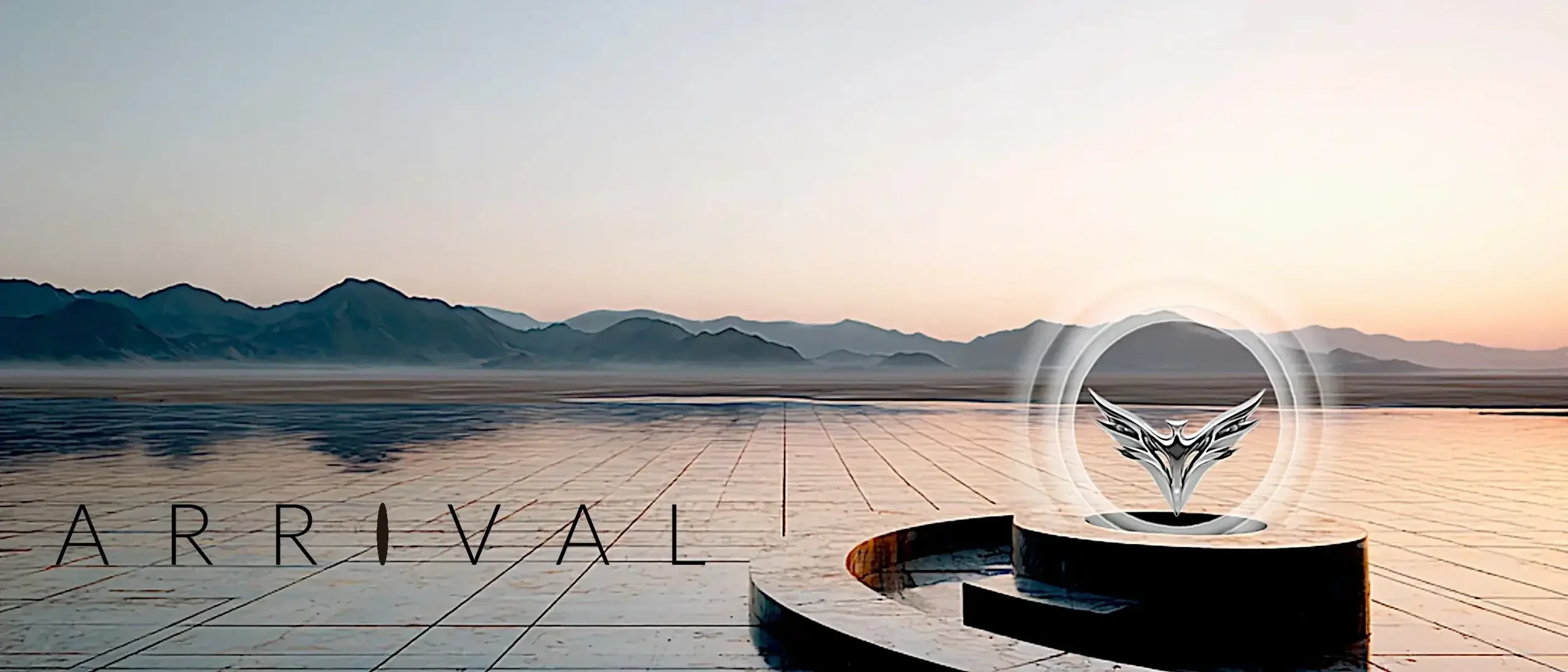 Arrival sign in the desert from the entity phenomenon Raging Eden.