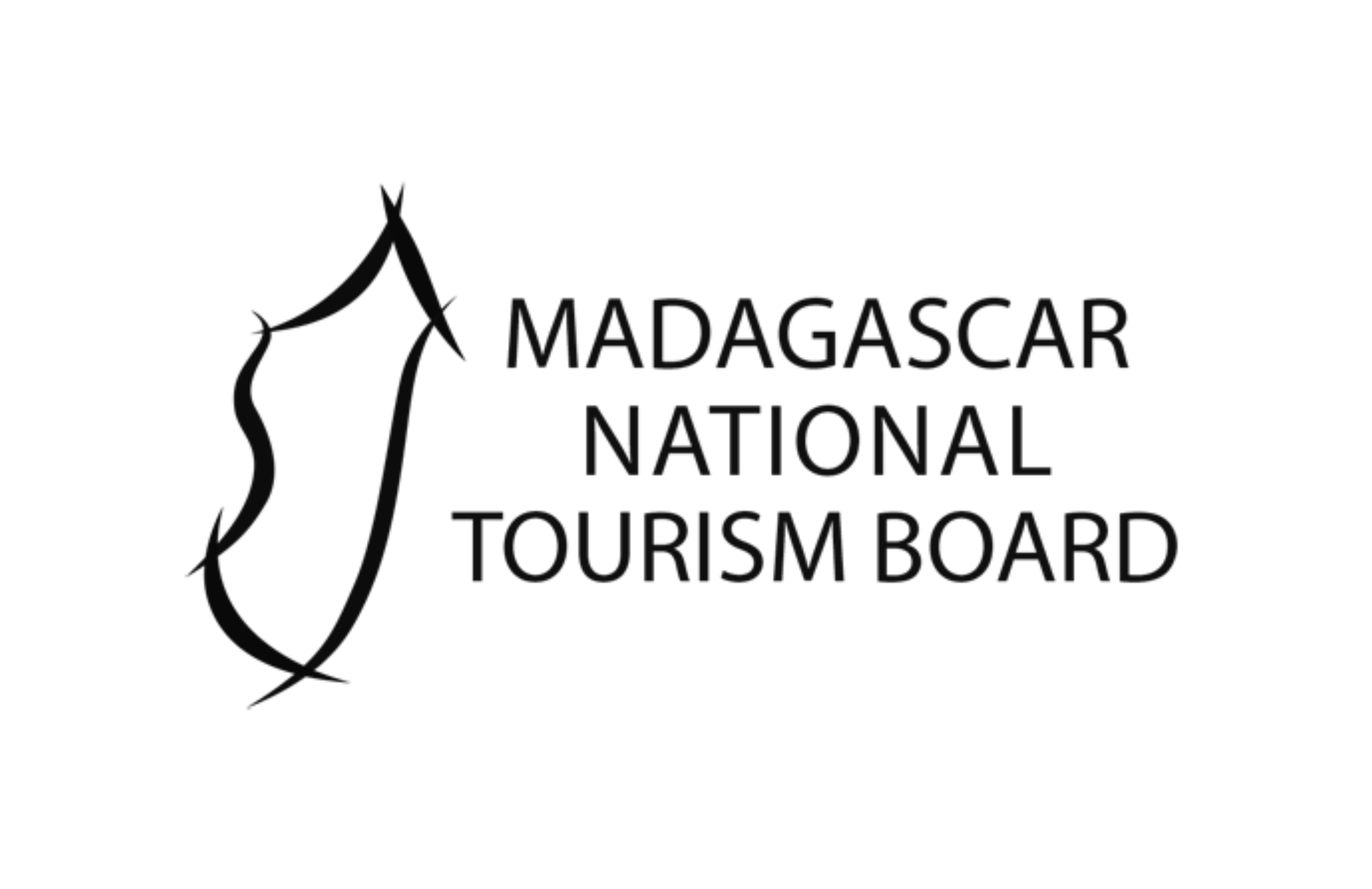 Madagascar National Tourism Board logo featuring a stylized map of Madagascar and the text 'Madagascar National Tourism Board'. Hyperlocal World of Travel.