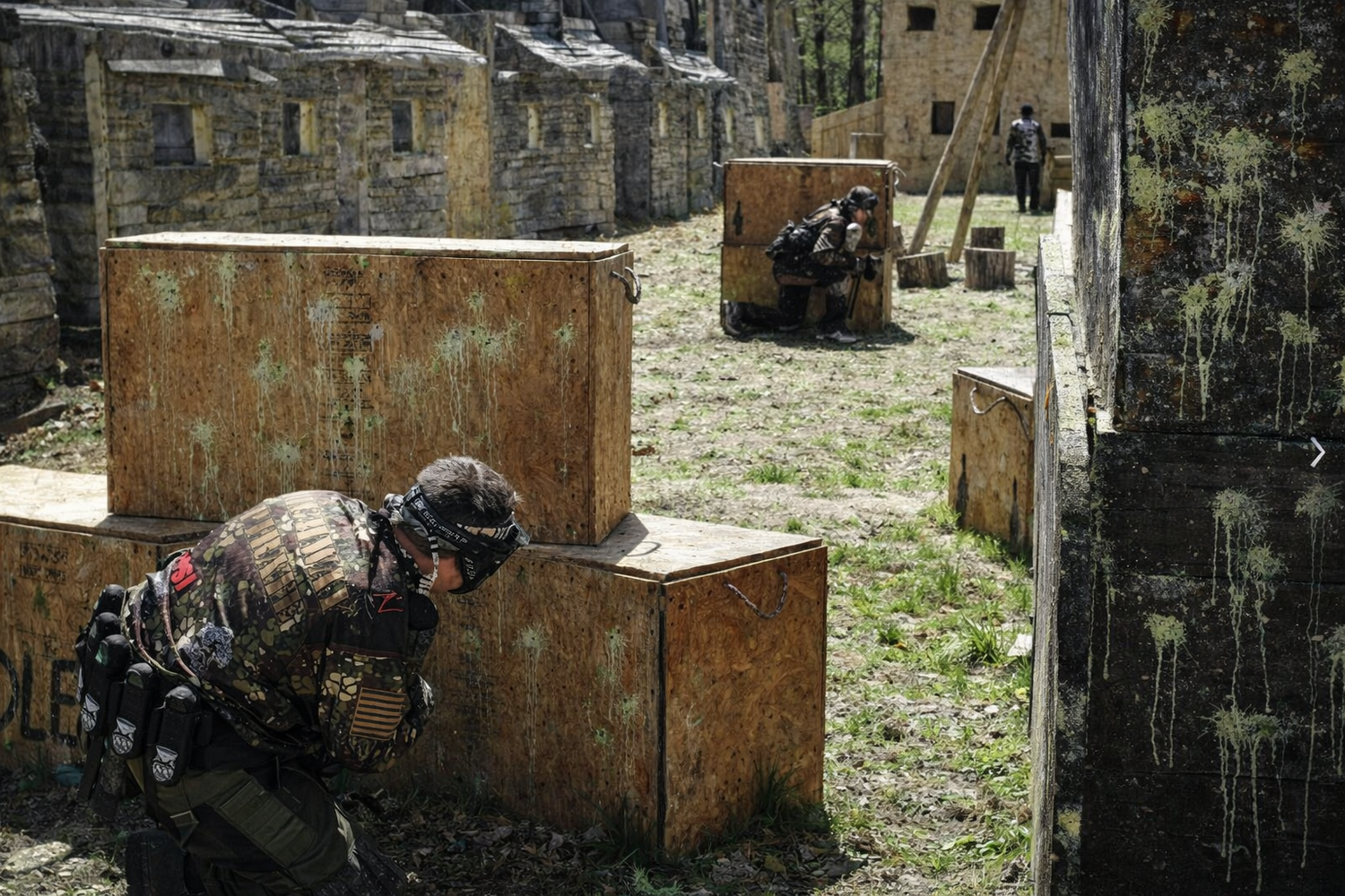 Paintball players at Adventure Land NY