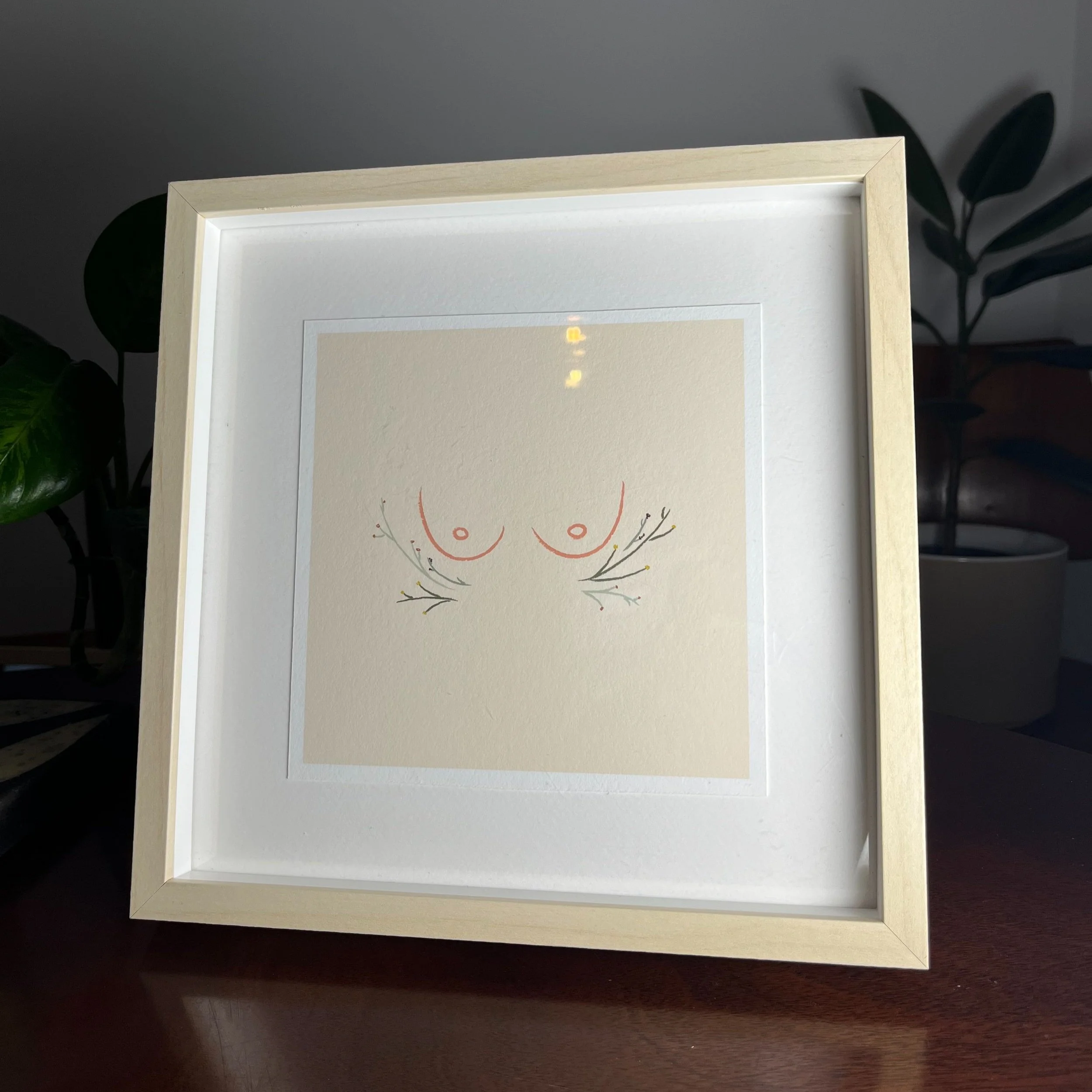 flower boobs - unique print