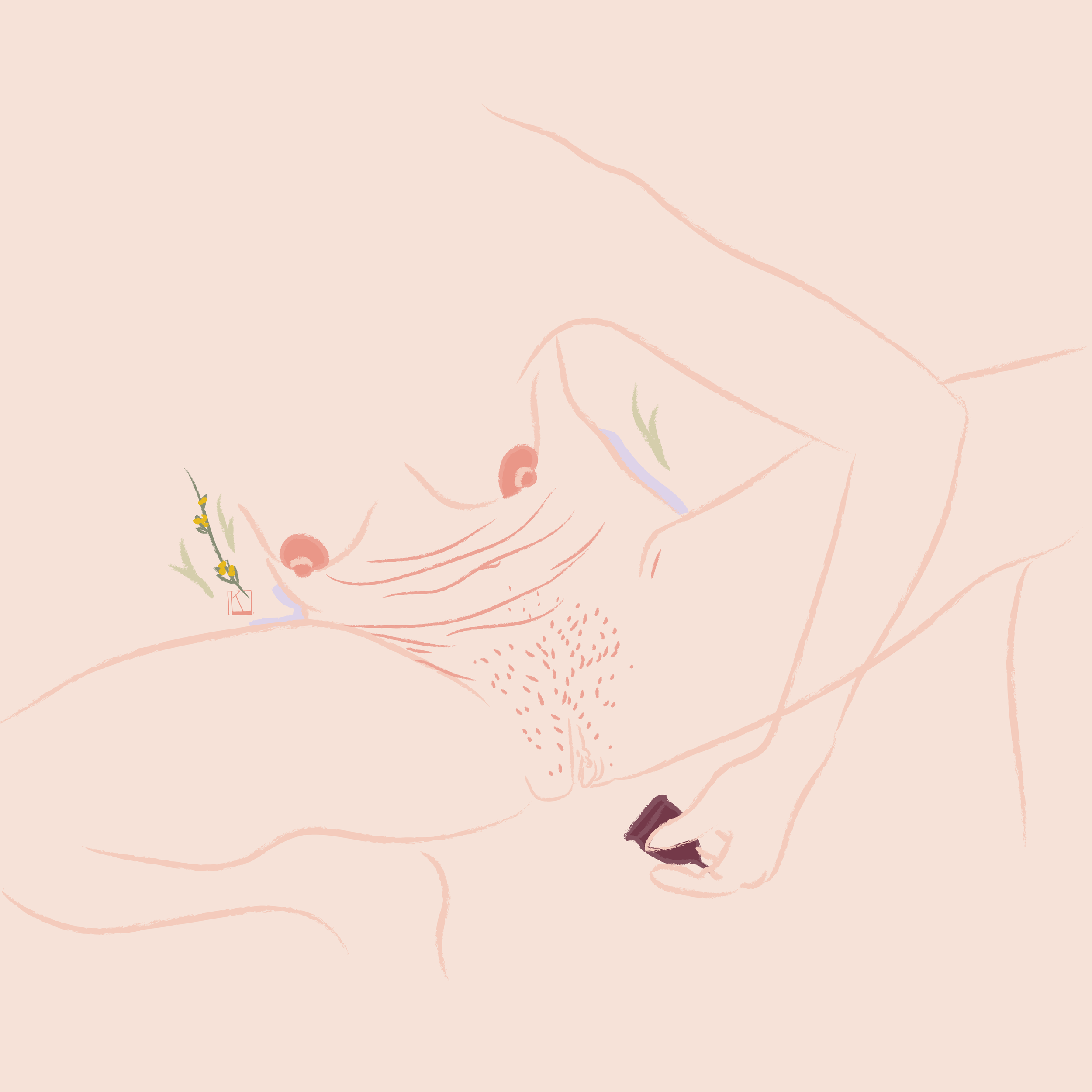 feminist art movement, feminist digital art, Katharina Lorenz Illustartion