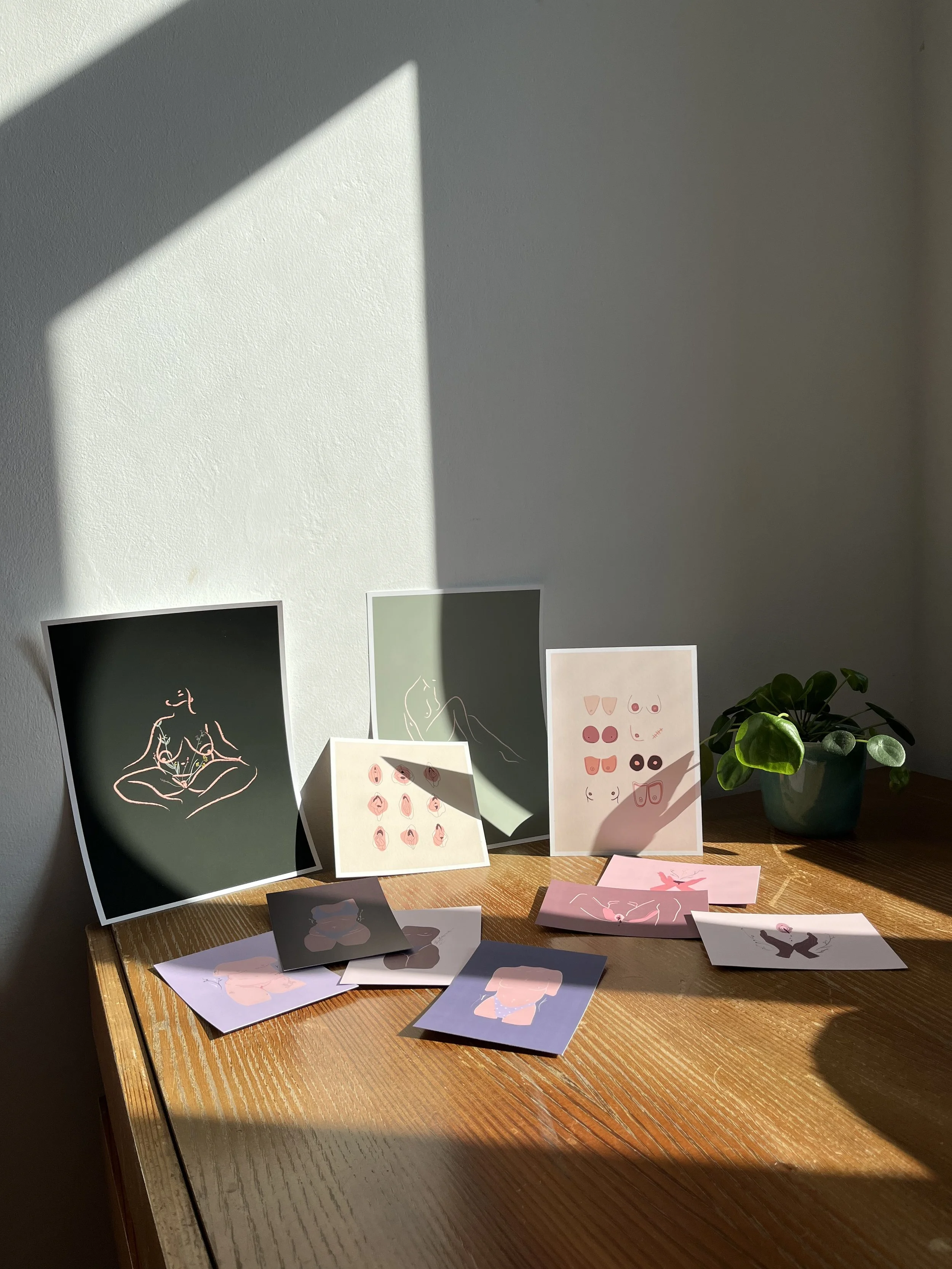 Foto von feministischer Kunst, Kunstdrucke, Postkarten etc. von Katharina Lorenz