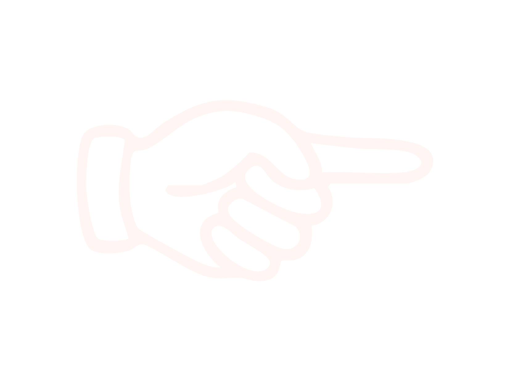Linienzeichnung einer Hand, die einen Daumen hoch hält, auf schwarzem Hintergrund