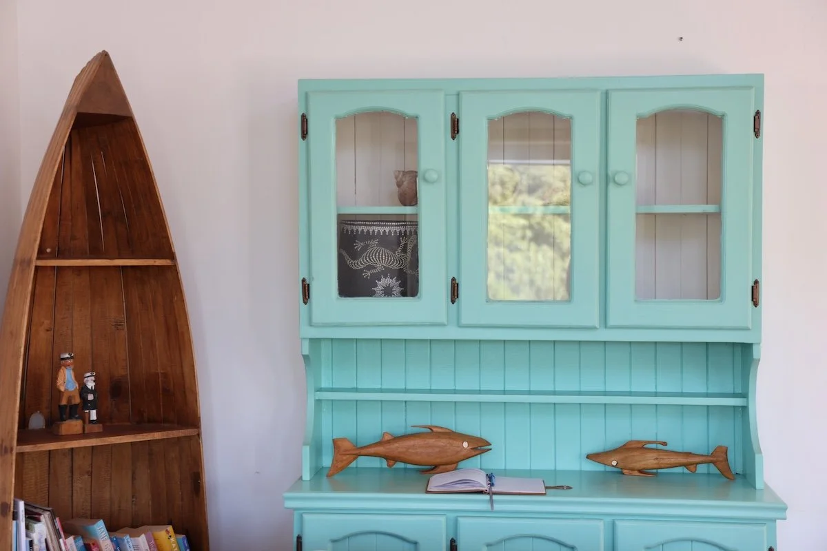 Calming aqua interiors