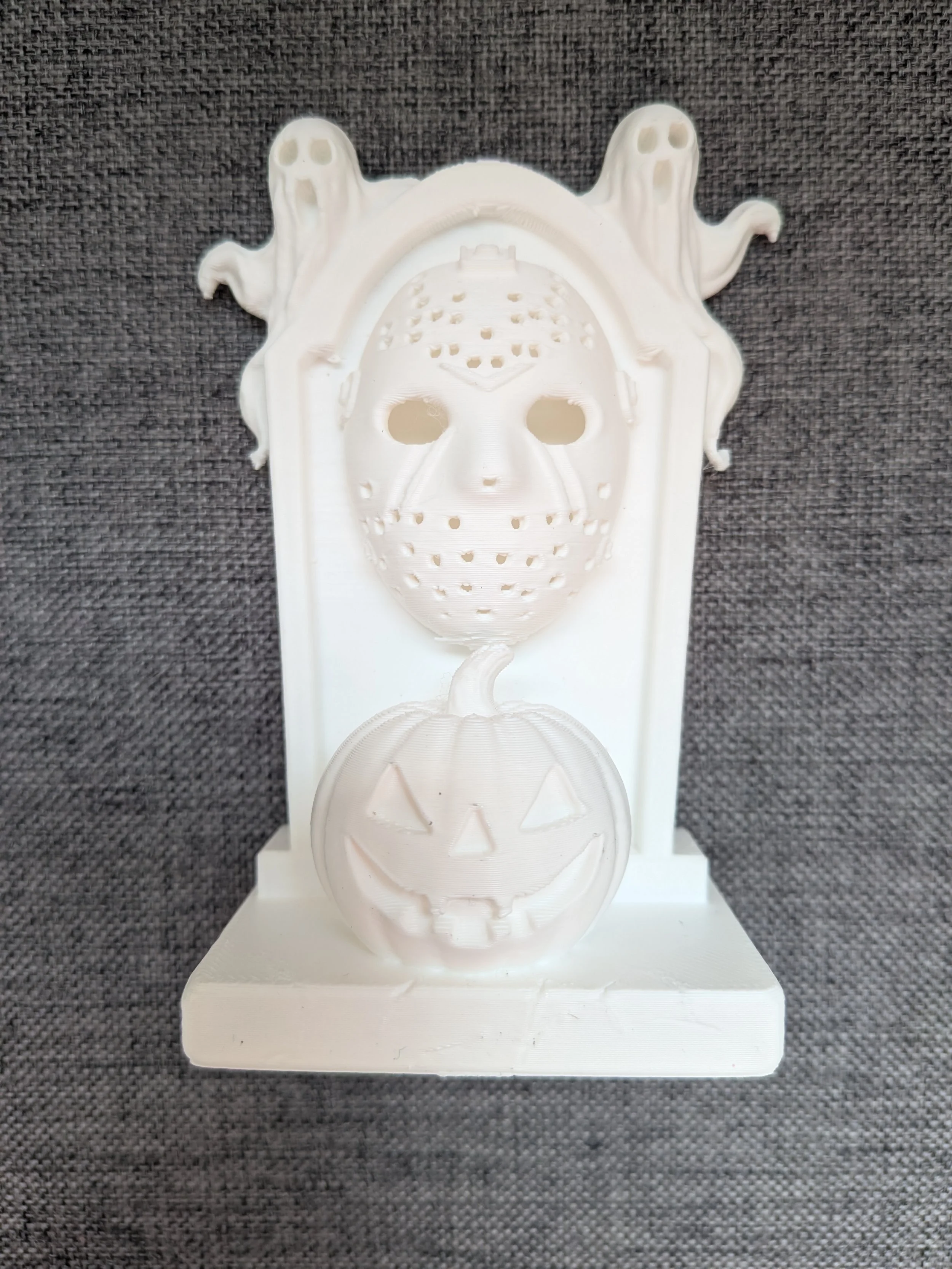 Jason Voorhees Tombstone 3D Printed Display Piece – Ready to Paint!