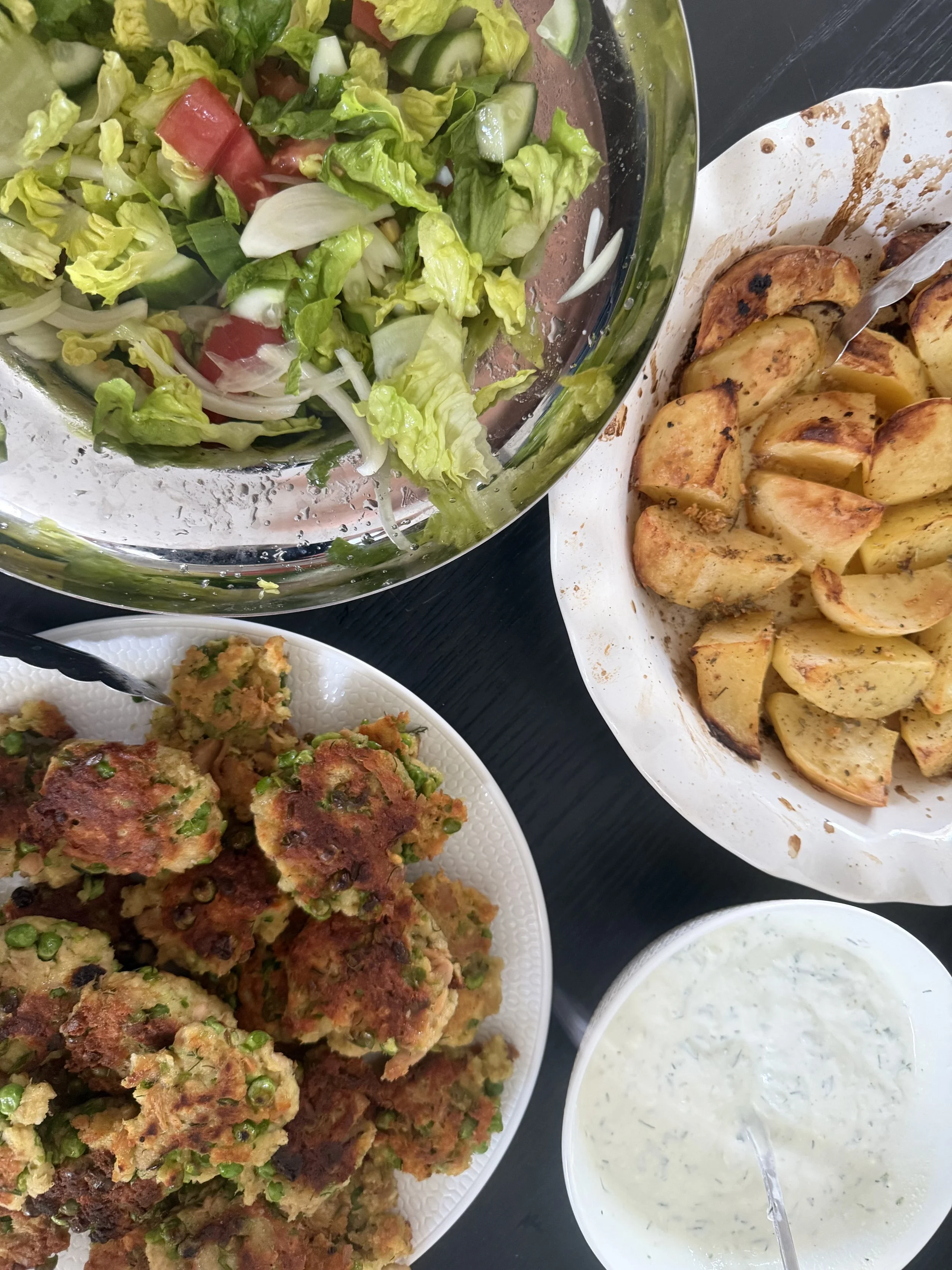 tuna and pea fritters
