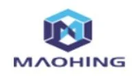 Logo of Mahing with a blue and purple geometric design.