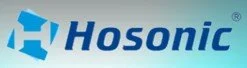Hosonic logo on a blue background