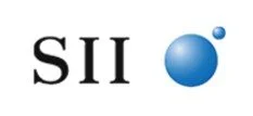 SII logo with black text and two blue circles of different sizes