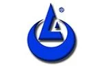 Blue and white Arabic calligraphy logo