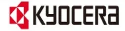 Kyocera logo in black and red