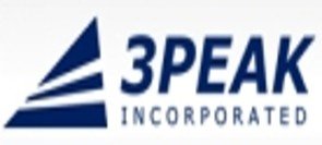 Logo of 3PEAK Incorporated with a stylized mountain peak icon and bold text.