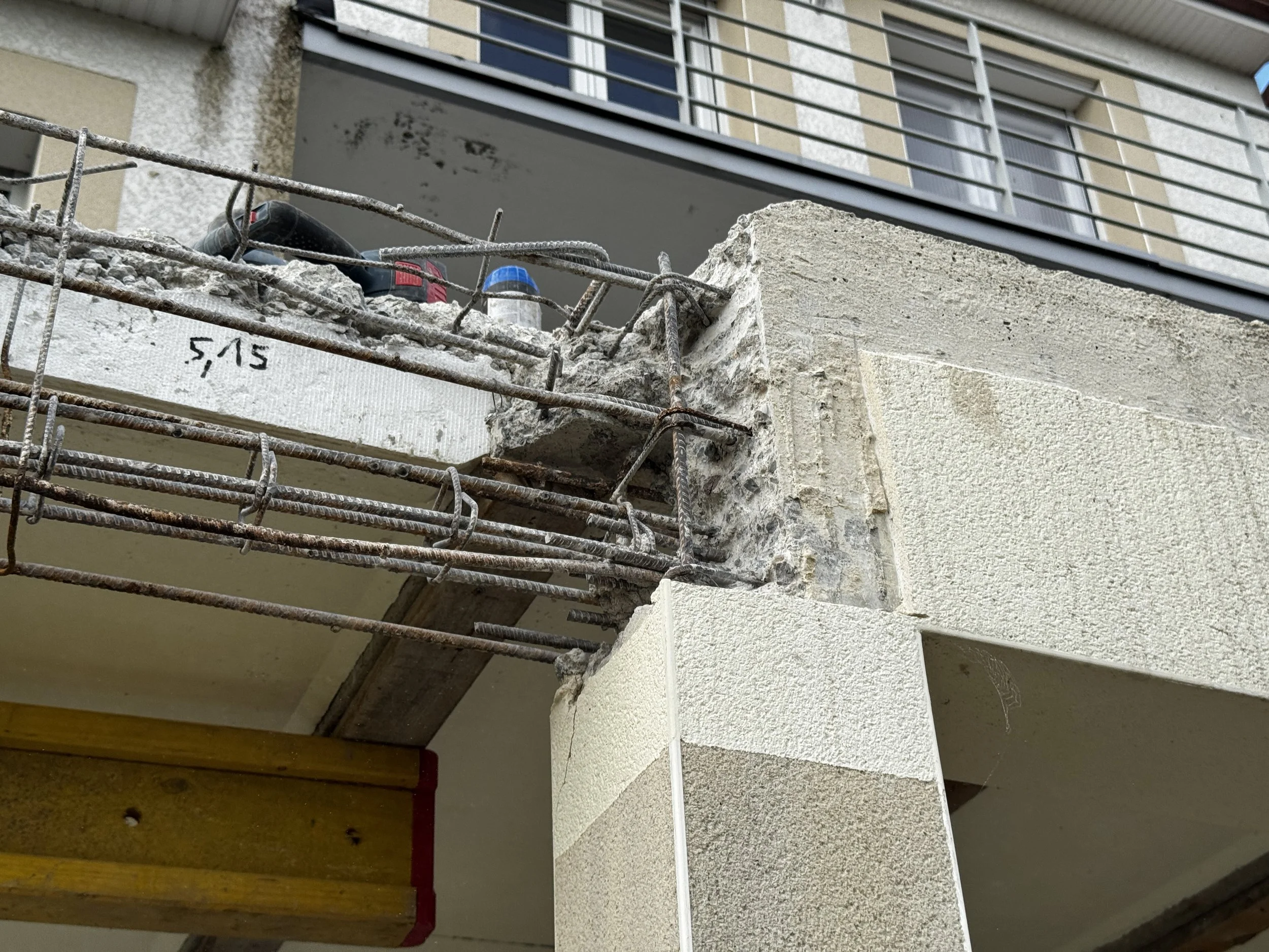 Répartion de poutre béton - Client particulier