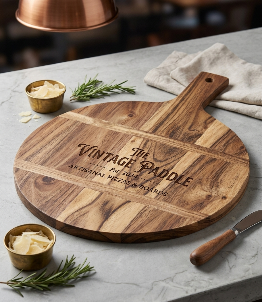 Custom Engraved Wooden Serving Board - 40cm x 30cm