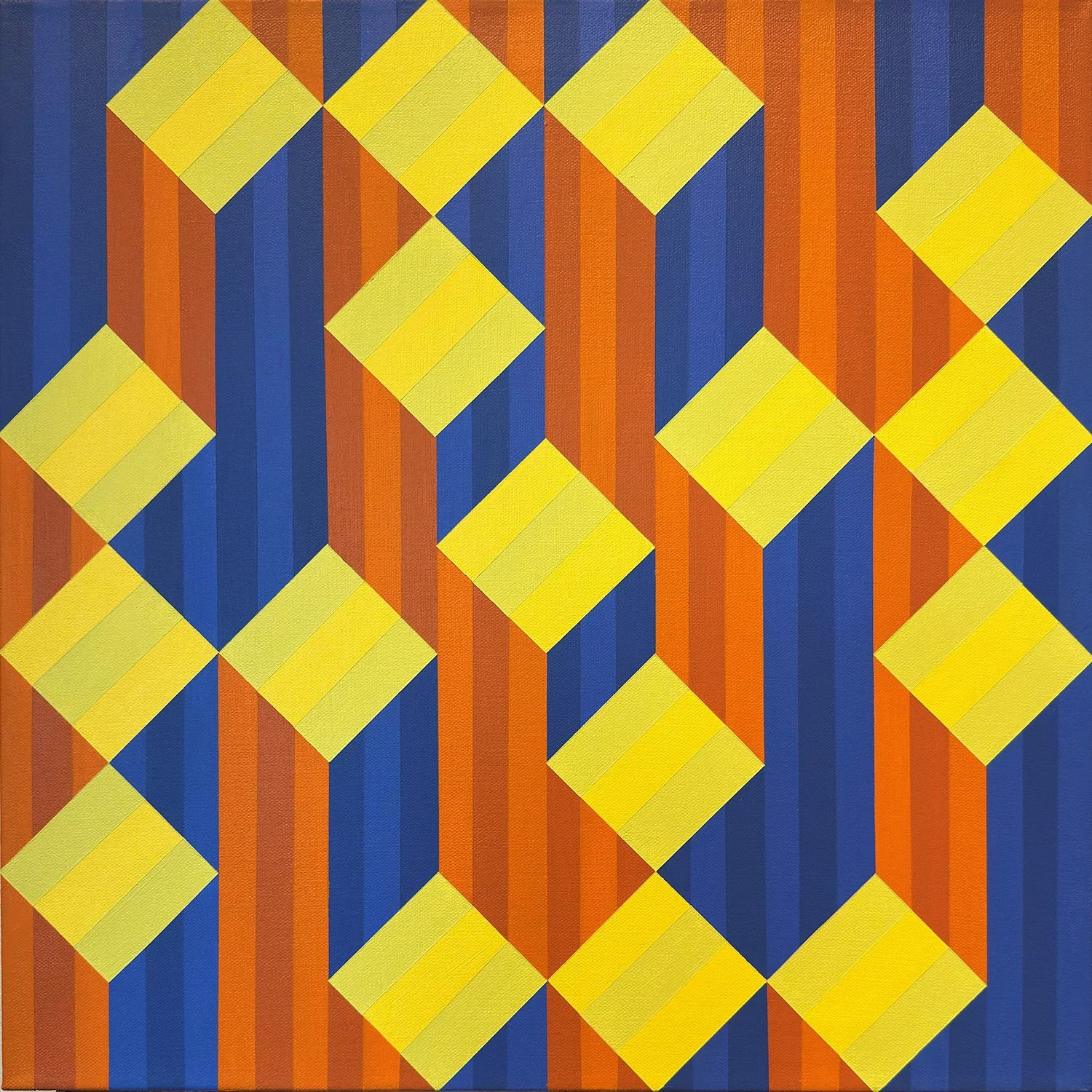 Boxed: 20 x 20 inches - Acrylic on Canvas