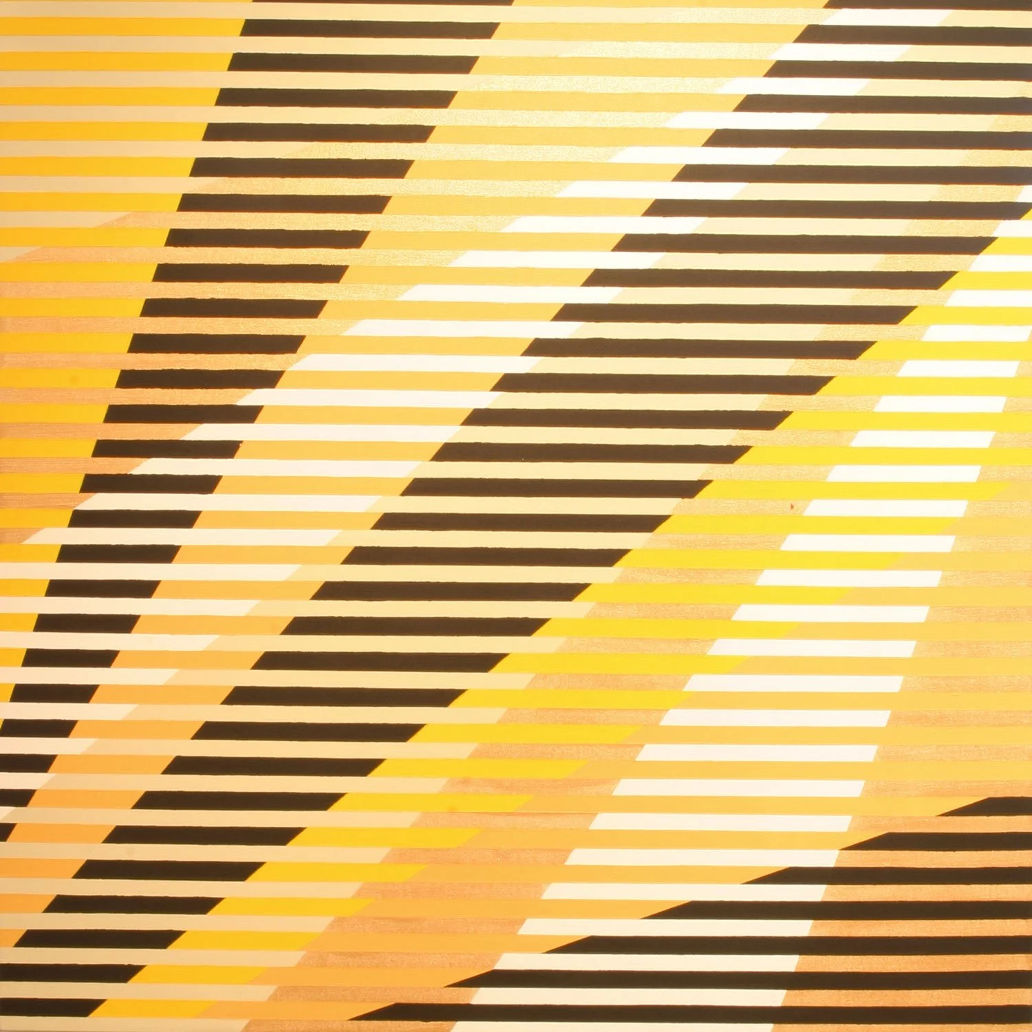 Prism Black Gold: 36 x 36 inches; acrylic on canvas