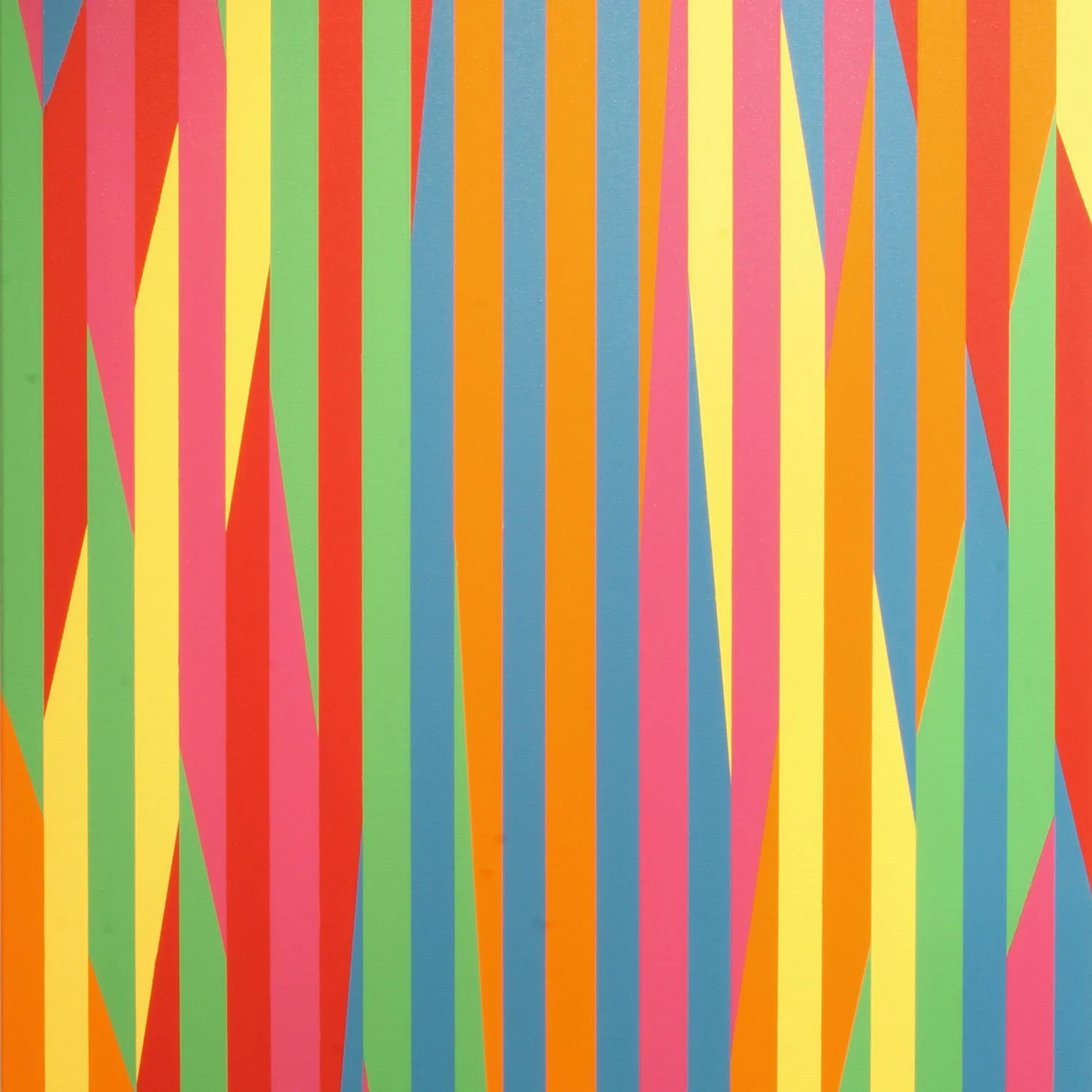 Prism Blue Orange: 24 x 36 inches; acrylic on canvas