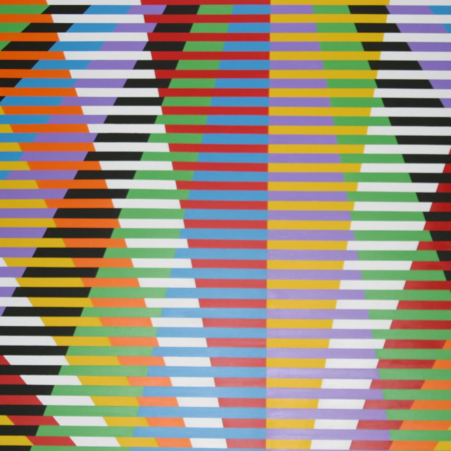 Prism Red Yellow: 48 x 60 inches; acrylic on canvas