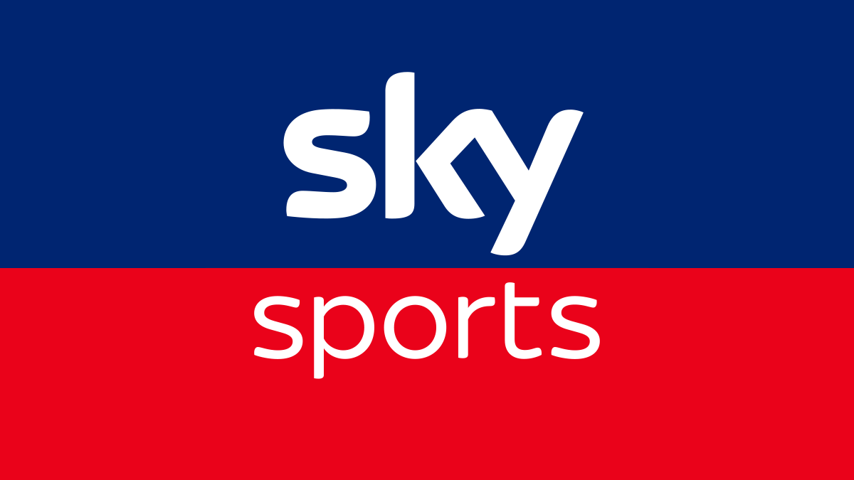 Sky Sports logo with 'sky' in white text on a blue background and 'sports' in white text on a red background.