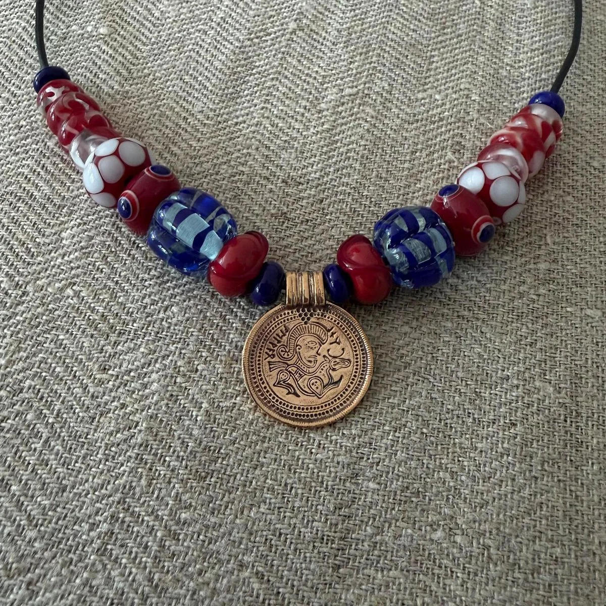 Odin's Brakteat in Goldbronze
