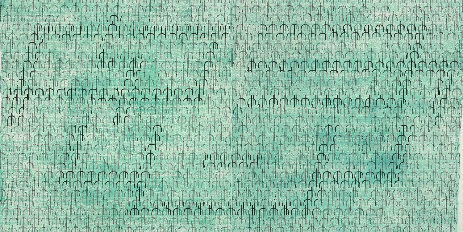노죽(怒竹) Furious people_2016_100x200cm