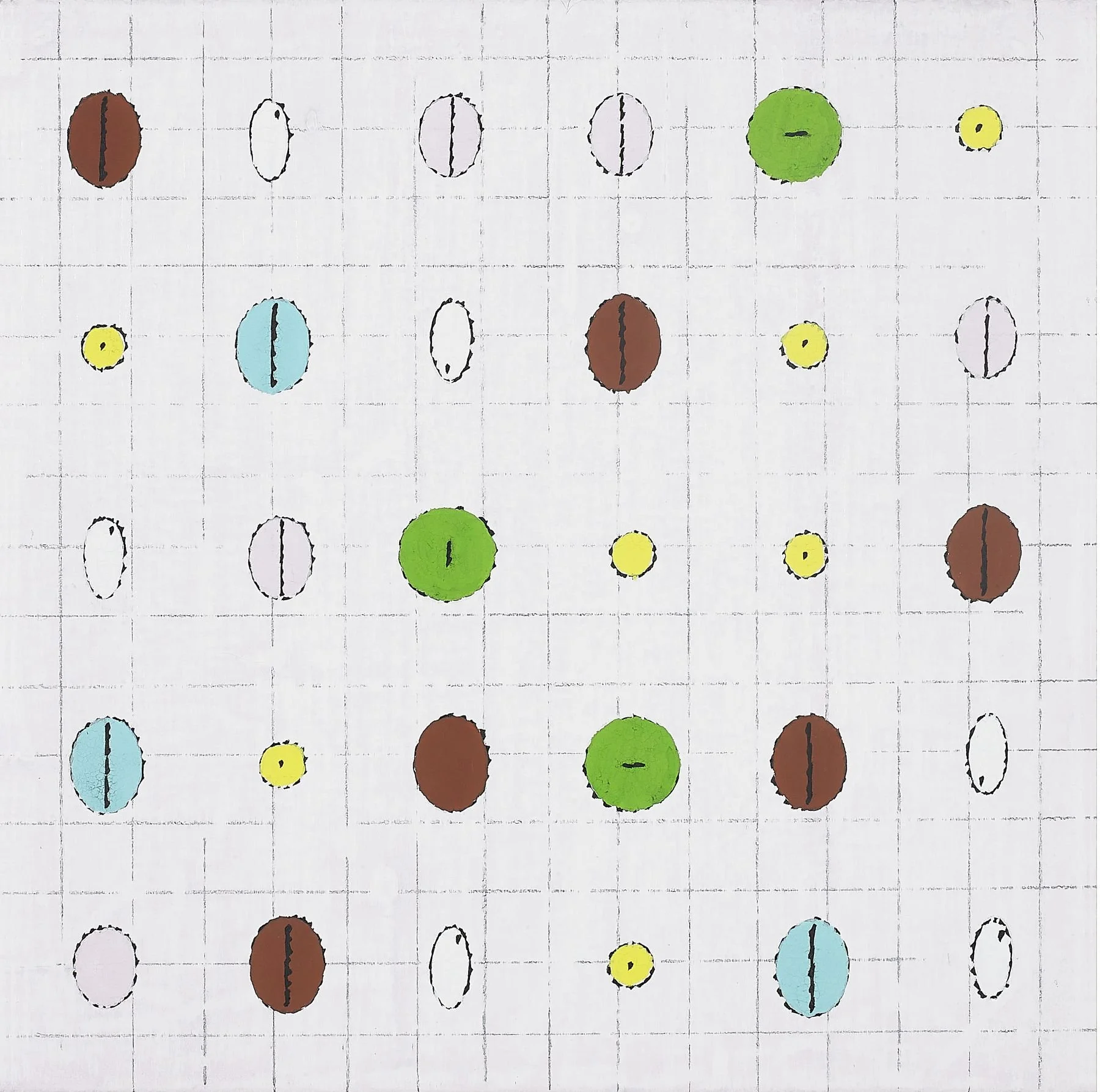 오곡(五穀) Five Grains_2024_15.8x15.8cm