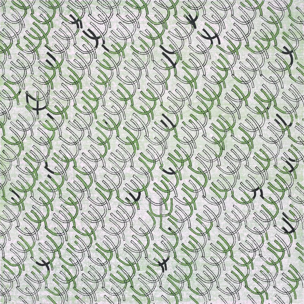 풀이 눕다 Grass Lying Down_2017_49x49cm