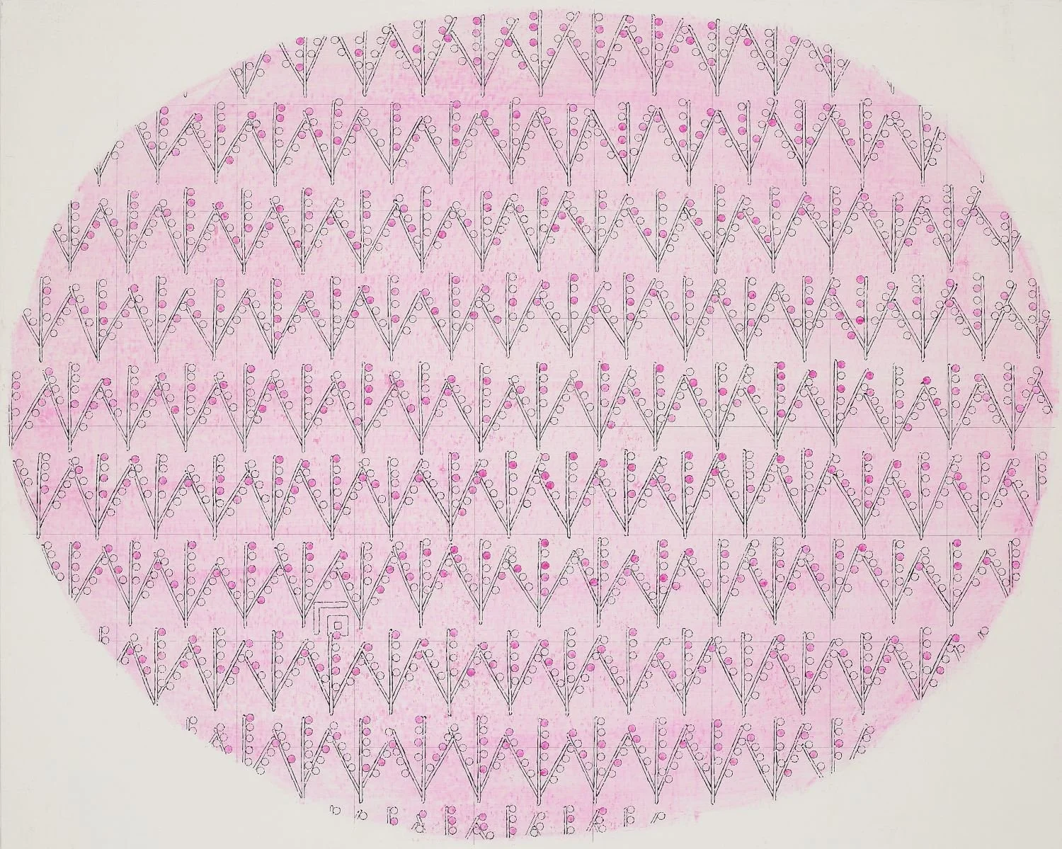 철쭉과 돌 Azalea and Stone_2021_72.7x91cm