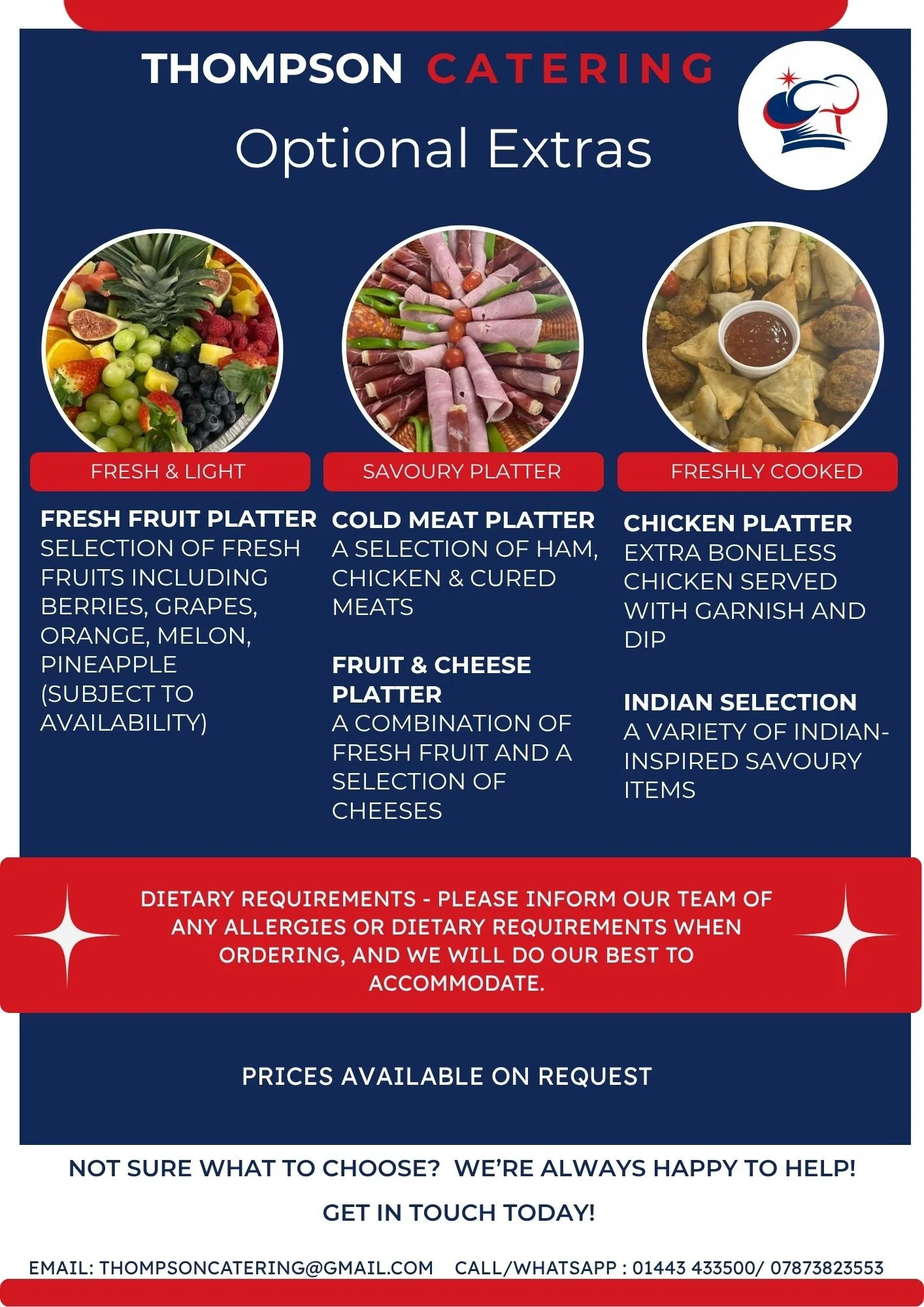 Menu — Thompson Catering