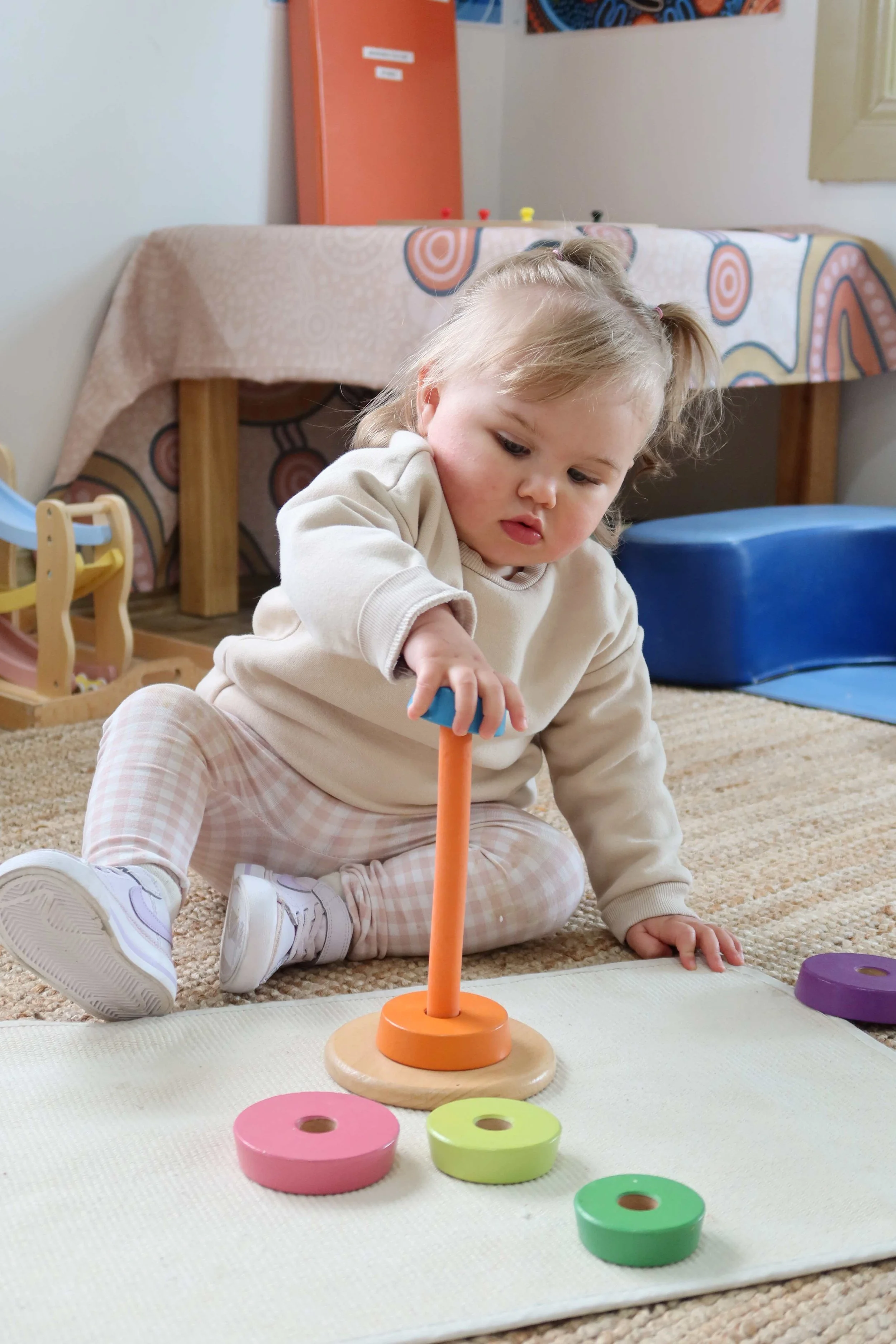 Baby playing at Nexus Early Learning long day care centre