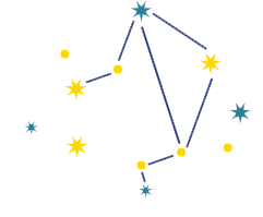 Illustration of star constellations