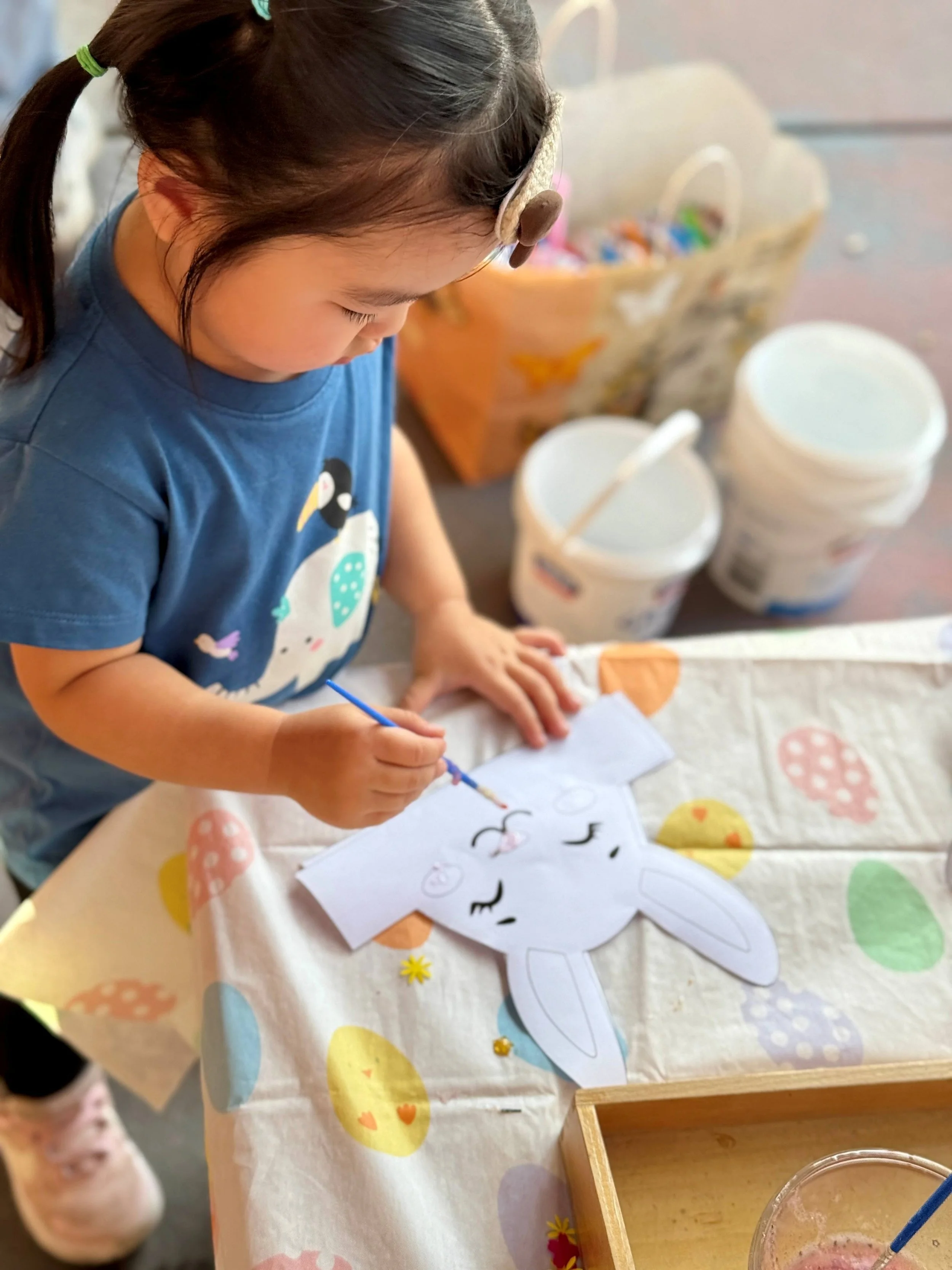 Child exploring creativity at Nexus Early Learning kindergarten