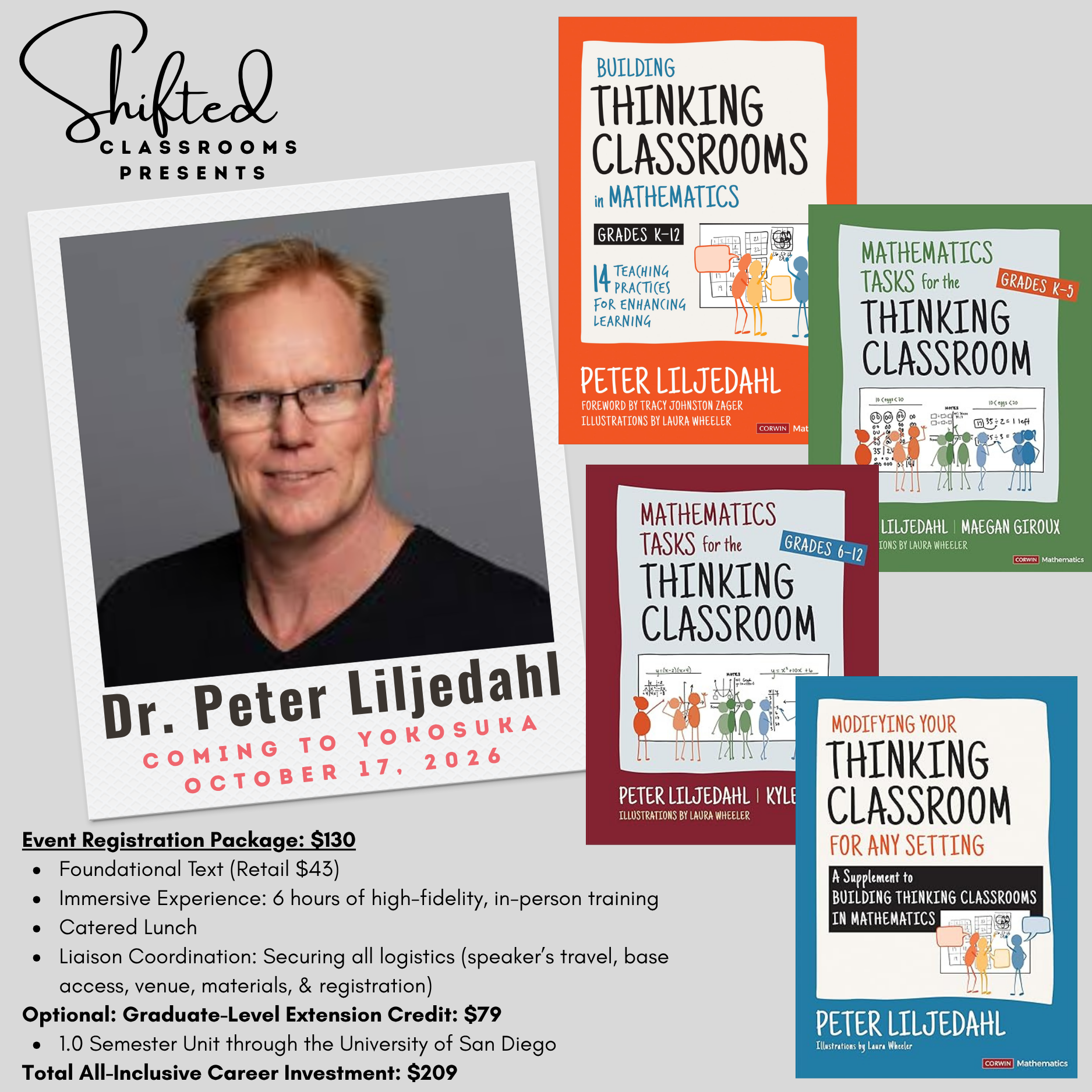 (Yokosuka) Building Thinking Classrooms with Peter Liljedahl