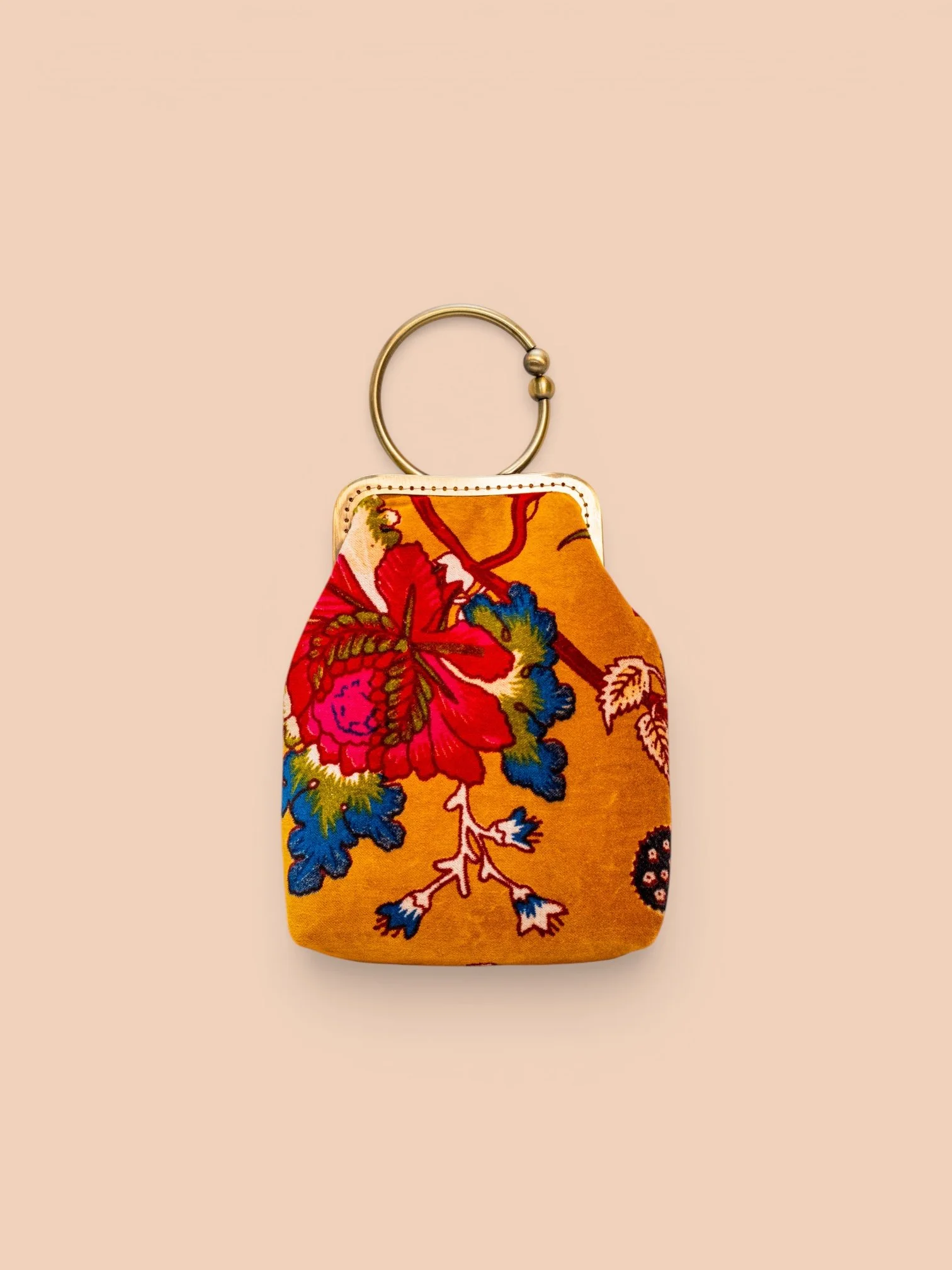 Floral Velvet Mini Bag